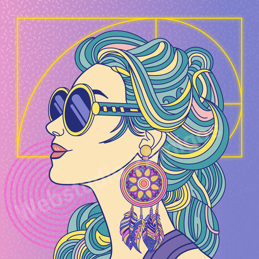 Embrace the Eighties Vibes with This Bold Illustration