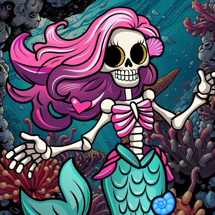 Skeleton Mermaid