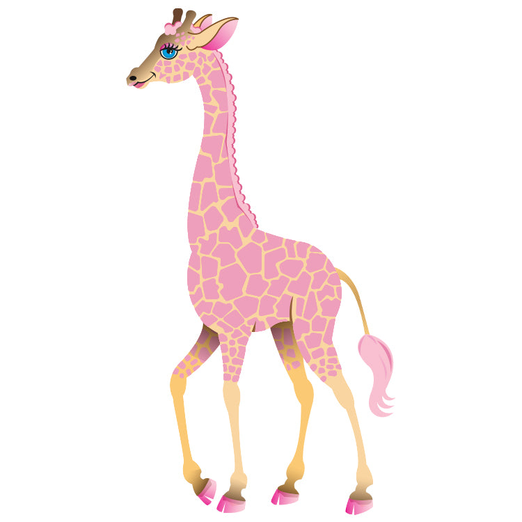 Pink elegant giraffe