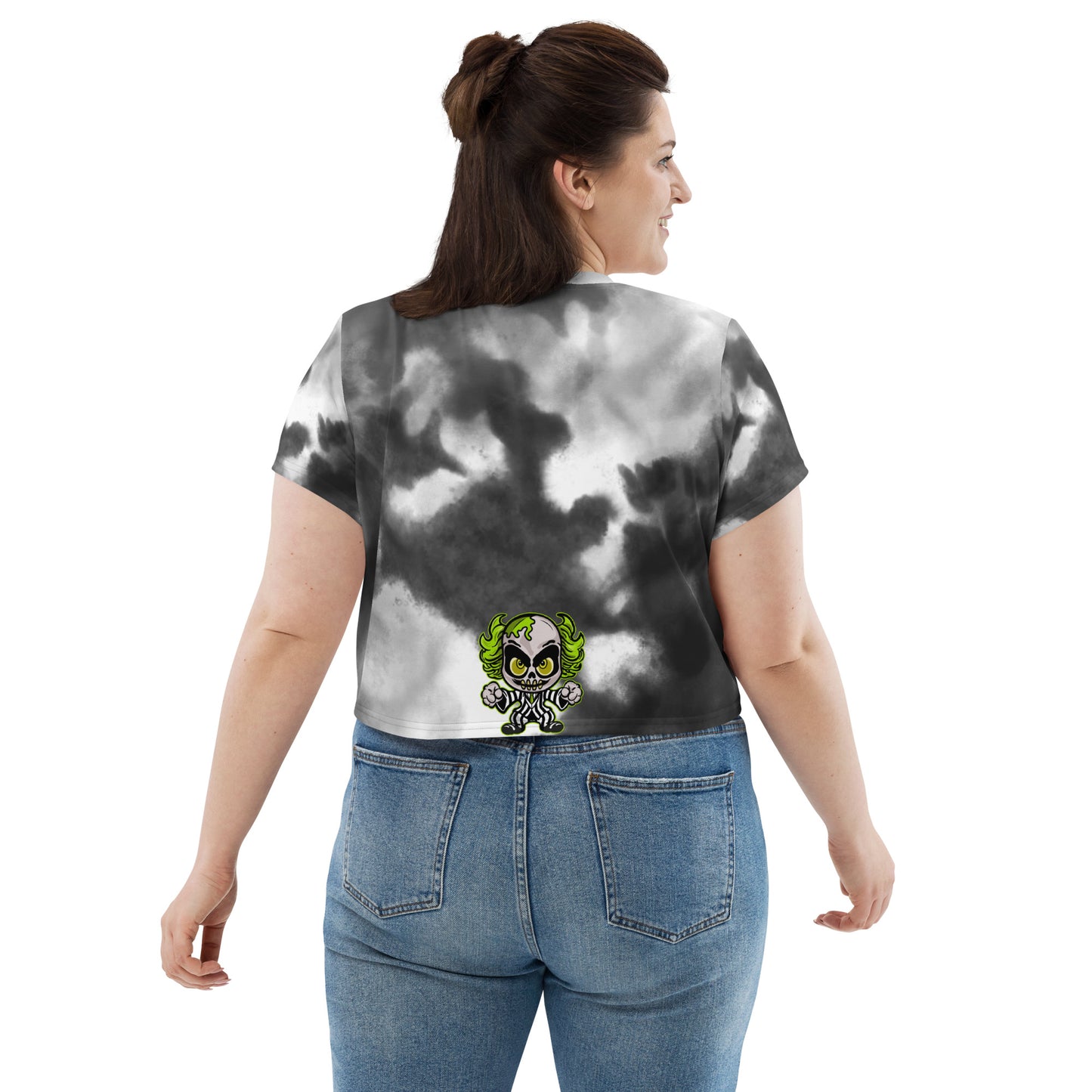 Creepy cute Character All-Over Print Crop Tee