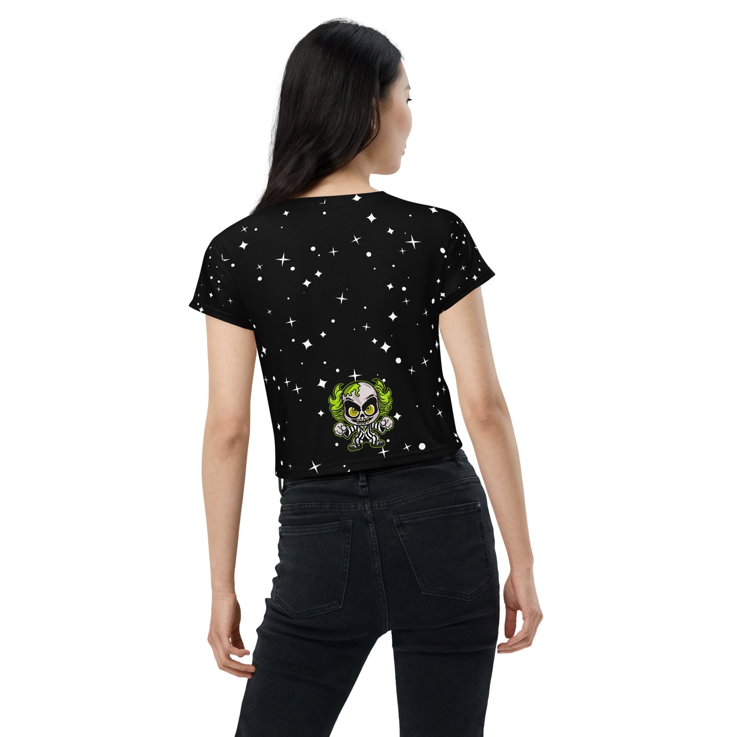 Creepy cute Character All-Over Print Crop Tee