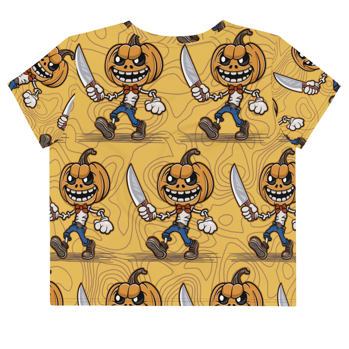 Pumpkin Slayer is Here! All-Over Print Crop Tee