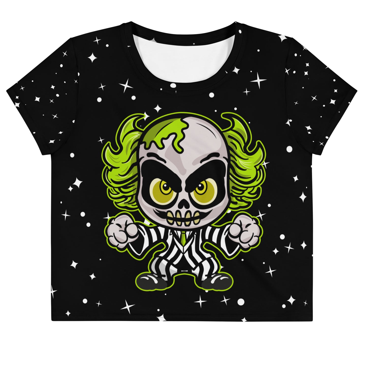 Creepy cute Character All-Over Print Crop Tee