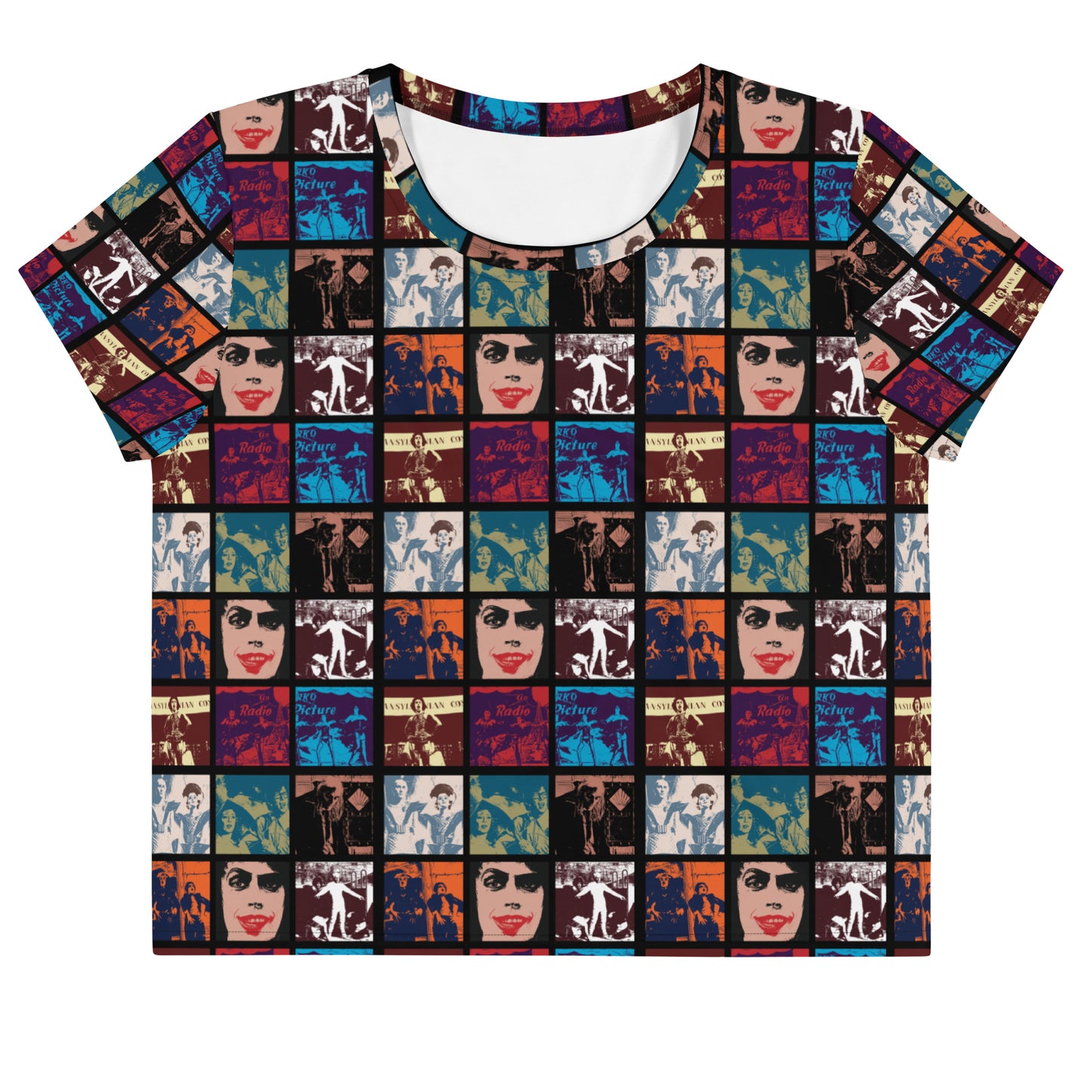 The Rocky Horror Picture Show Collage All-Over Print Crop Tee