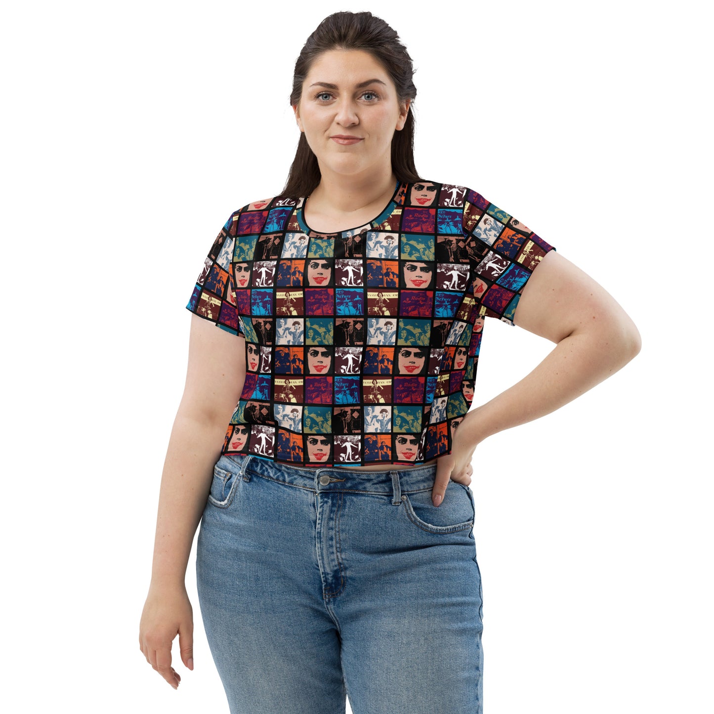 The Rocky Horror Picture Show Collage All-Over Print Crop Tee