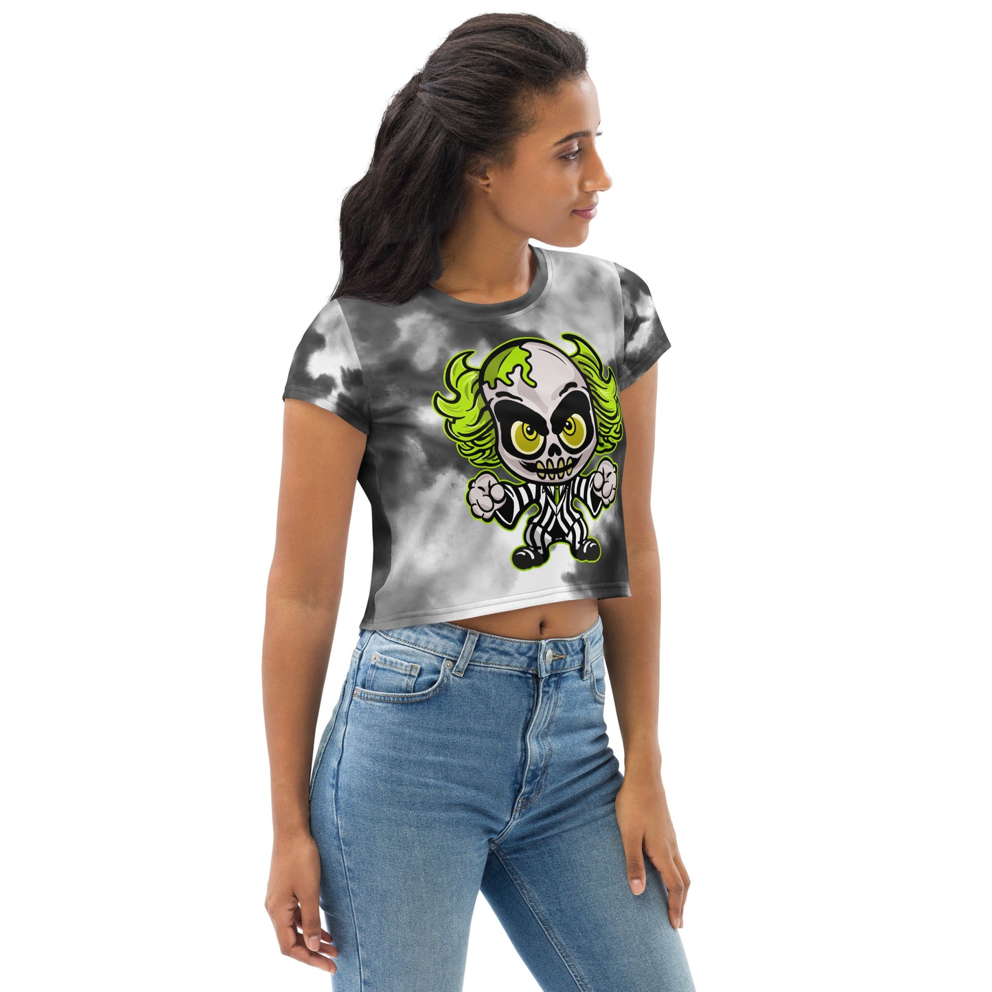 Creepy cute Character All-Over Print Crop Tee