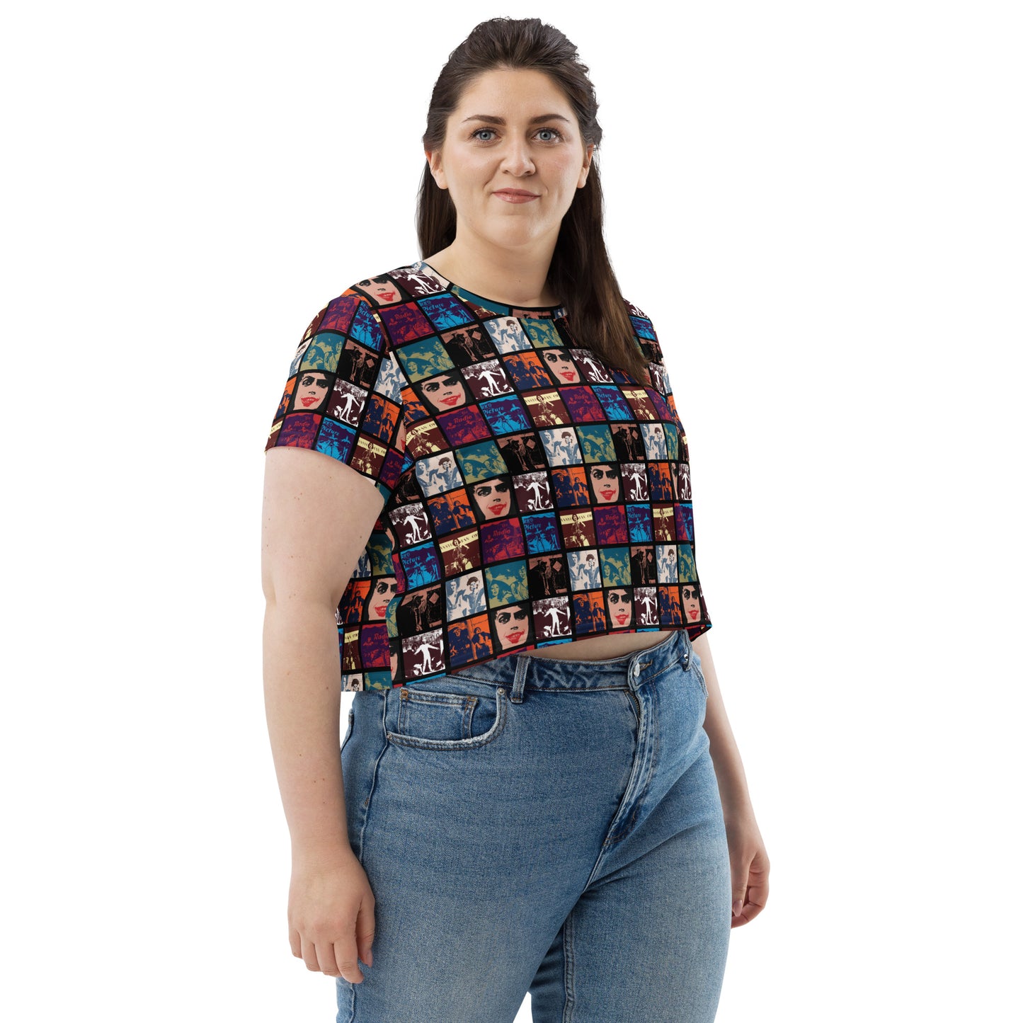 The Rocky Horror Picture Show Collage All-Over Print Crop Tee