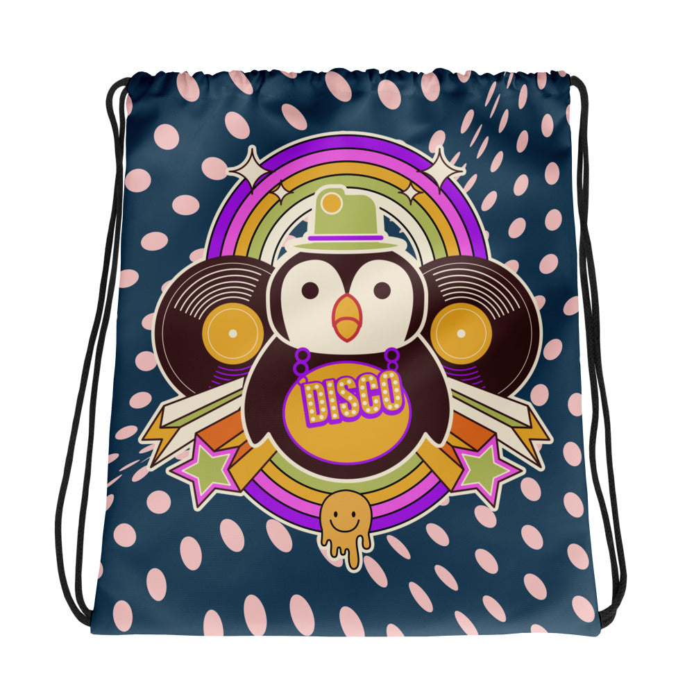 Disco Pinguin drawstring bag