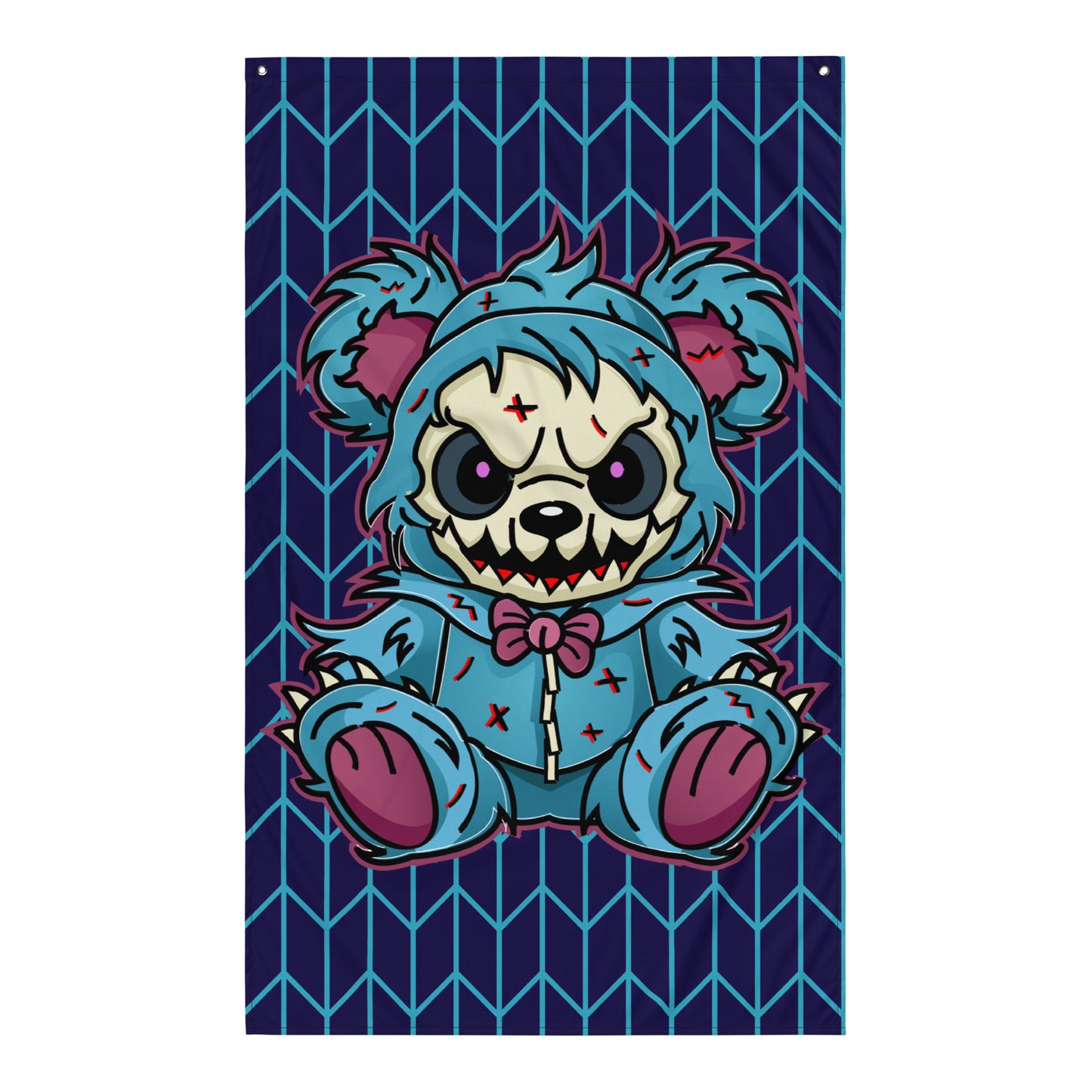 Cute Zombie Bear Flag