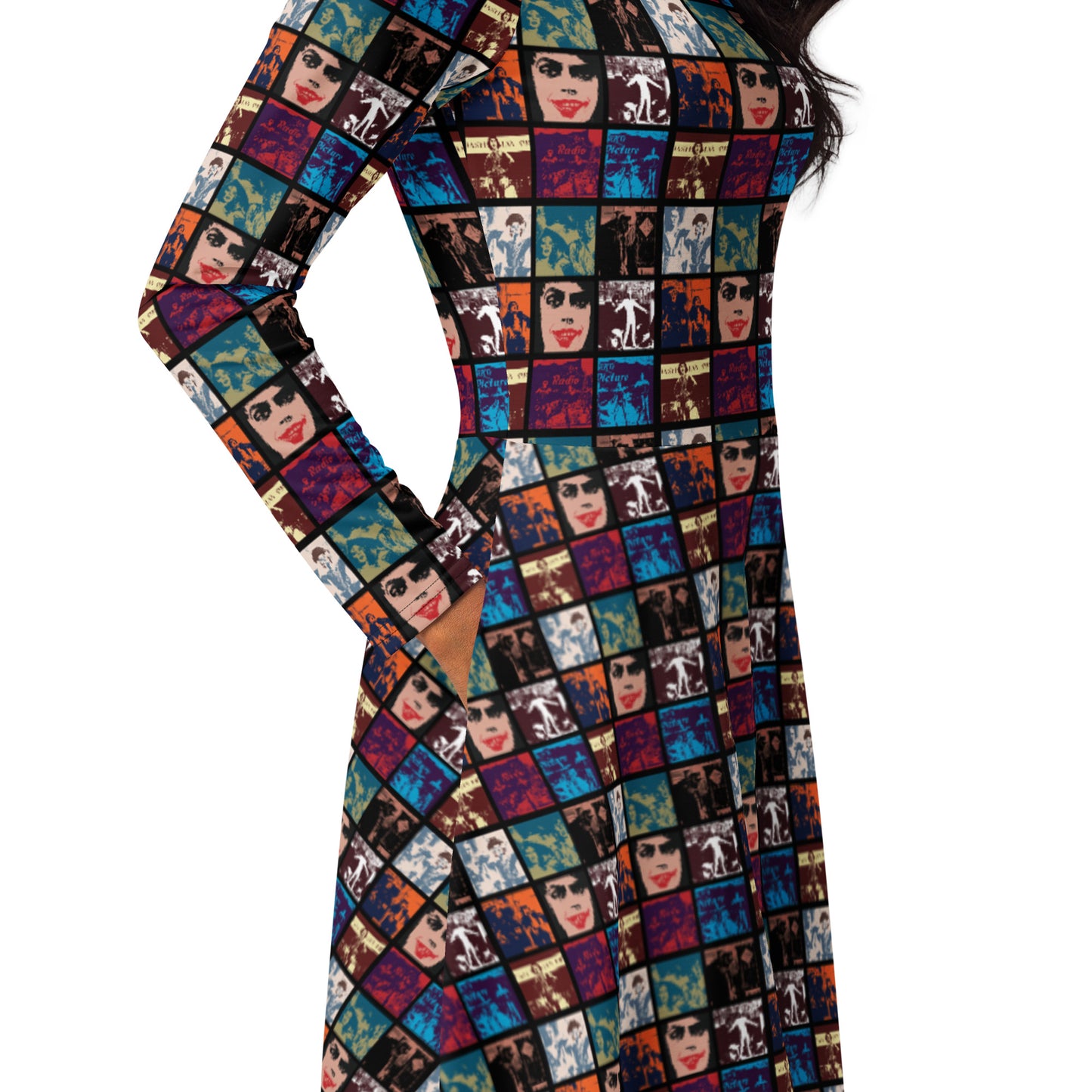 The Rocky Horror Picture Show All-over print long sleeve midi dress