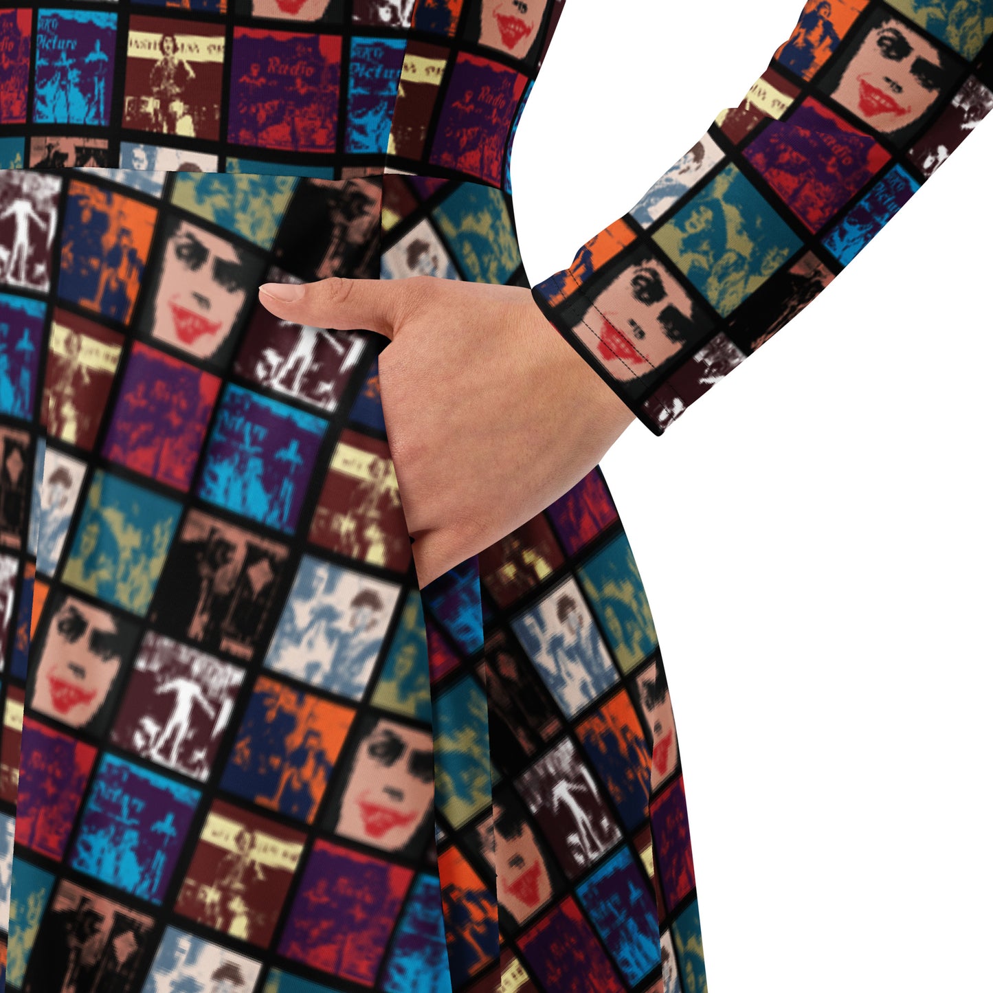 The Rocky Horror Picture Show All-over print long sleeve midi dress