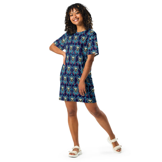 Cute Zombie Bear T-shirt dress