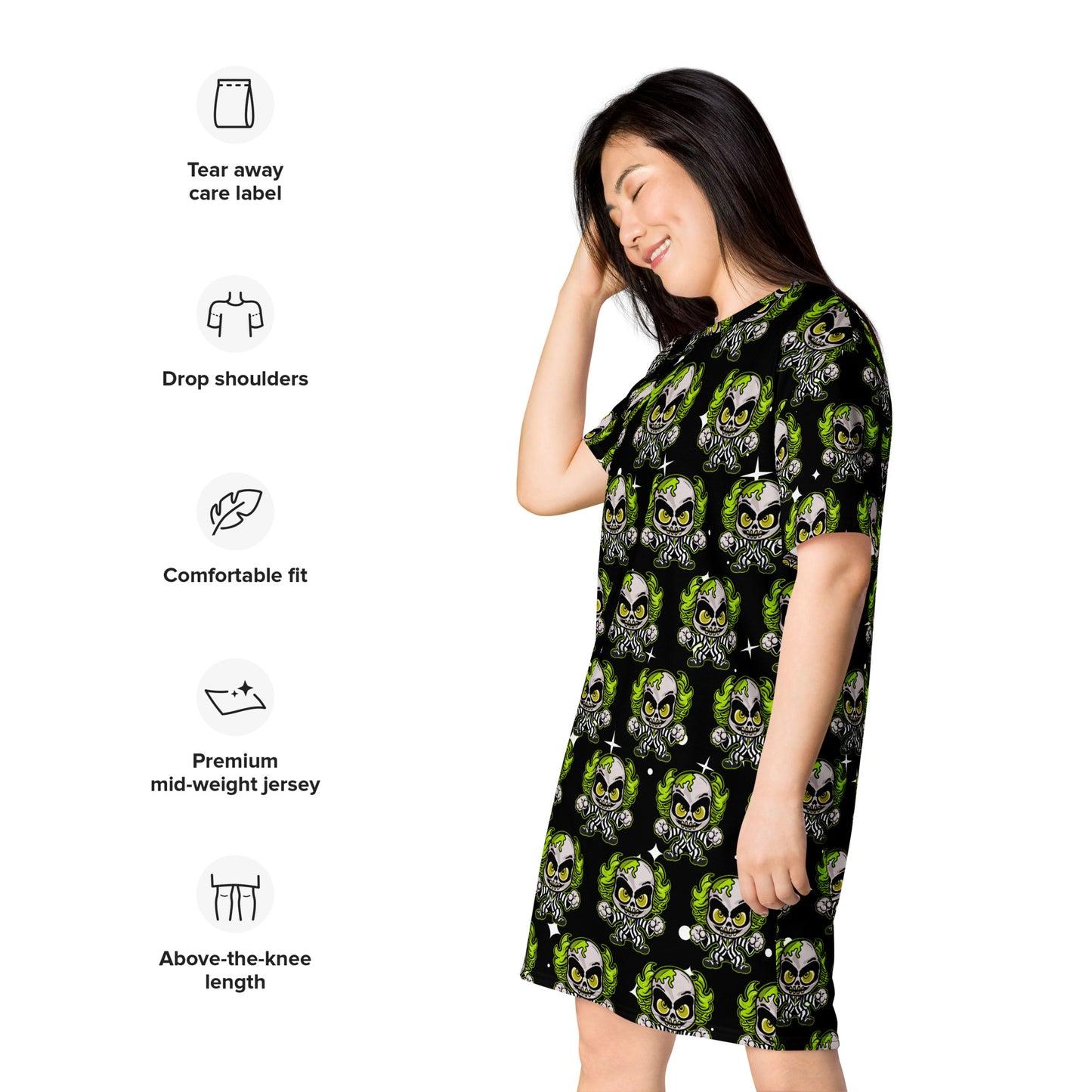 Creepy cute Character T-shirt dress