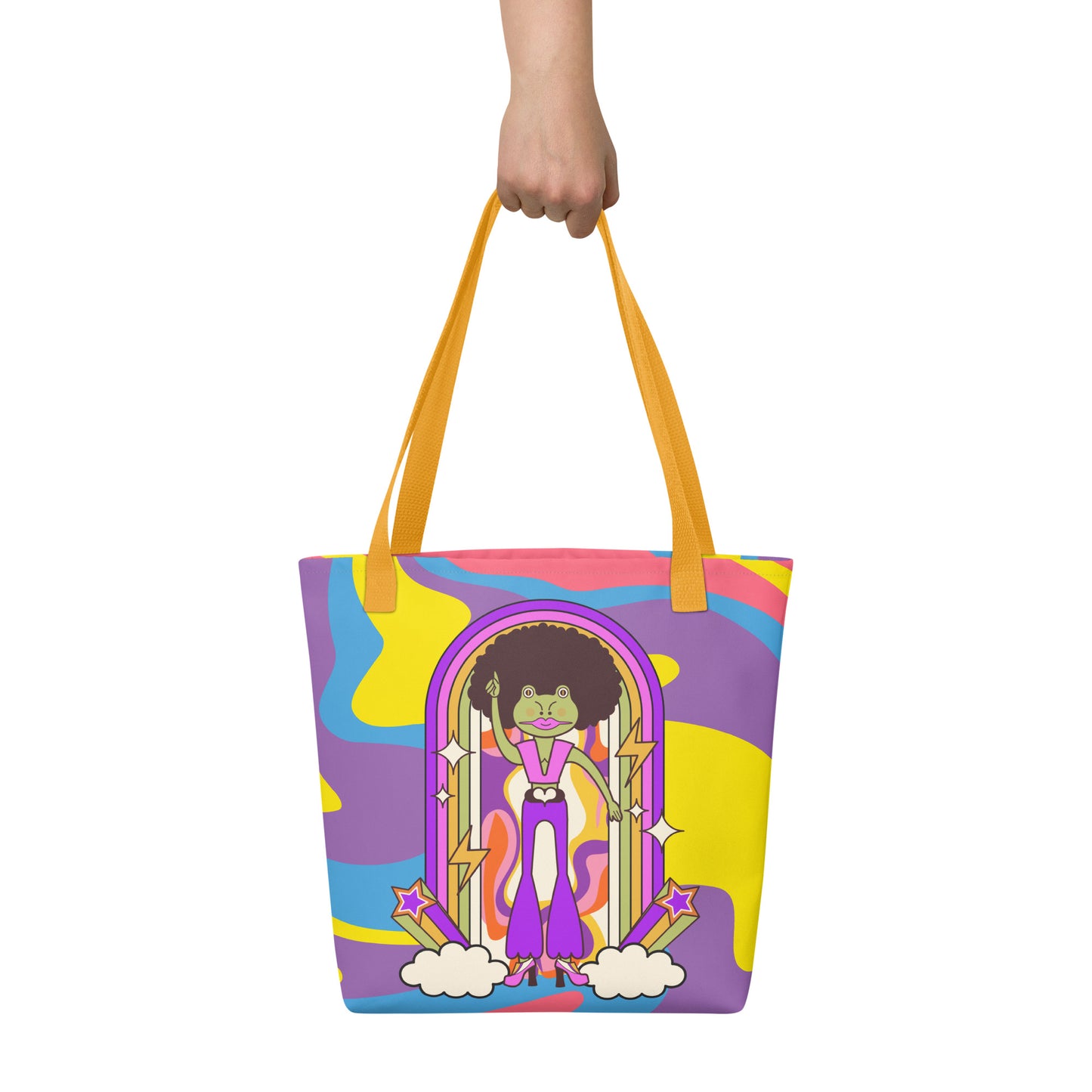 Disco Frog Tote bag