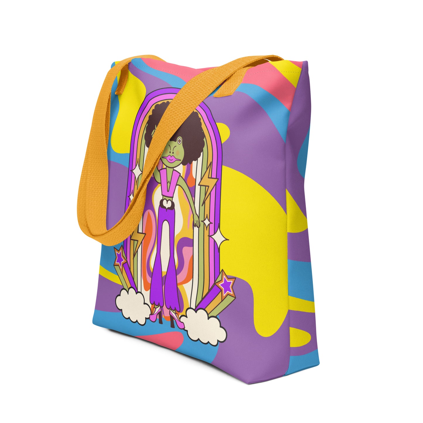 Disco Frog Tote bag