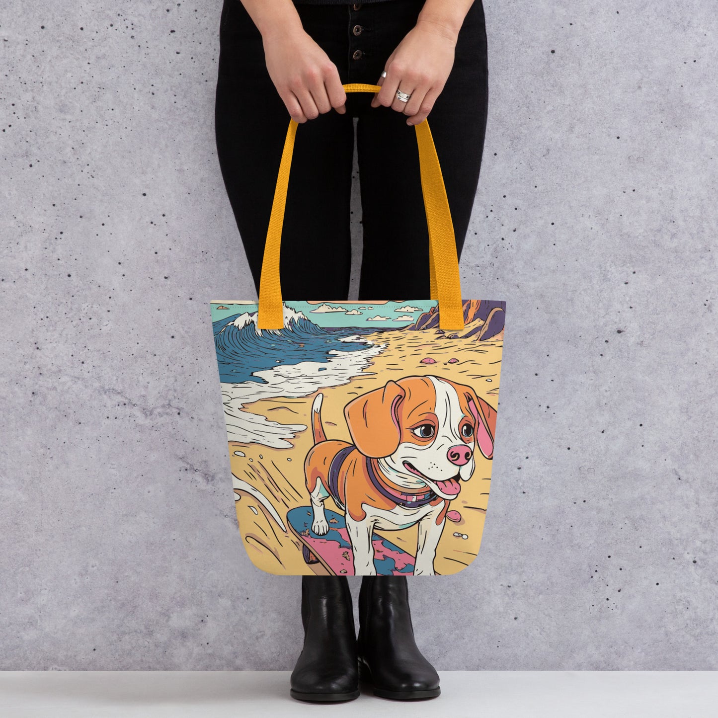 Skateboard Star with Paws! Tote bag