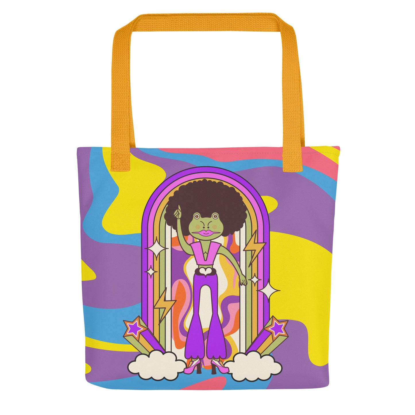 Disco Frog Tote bag