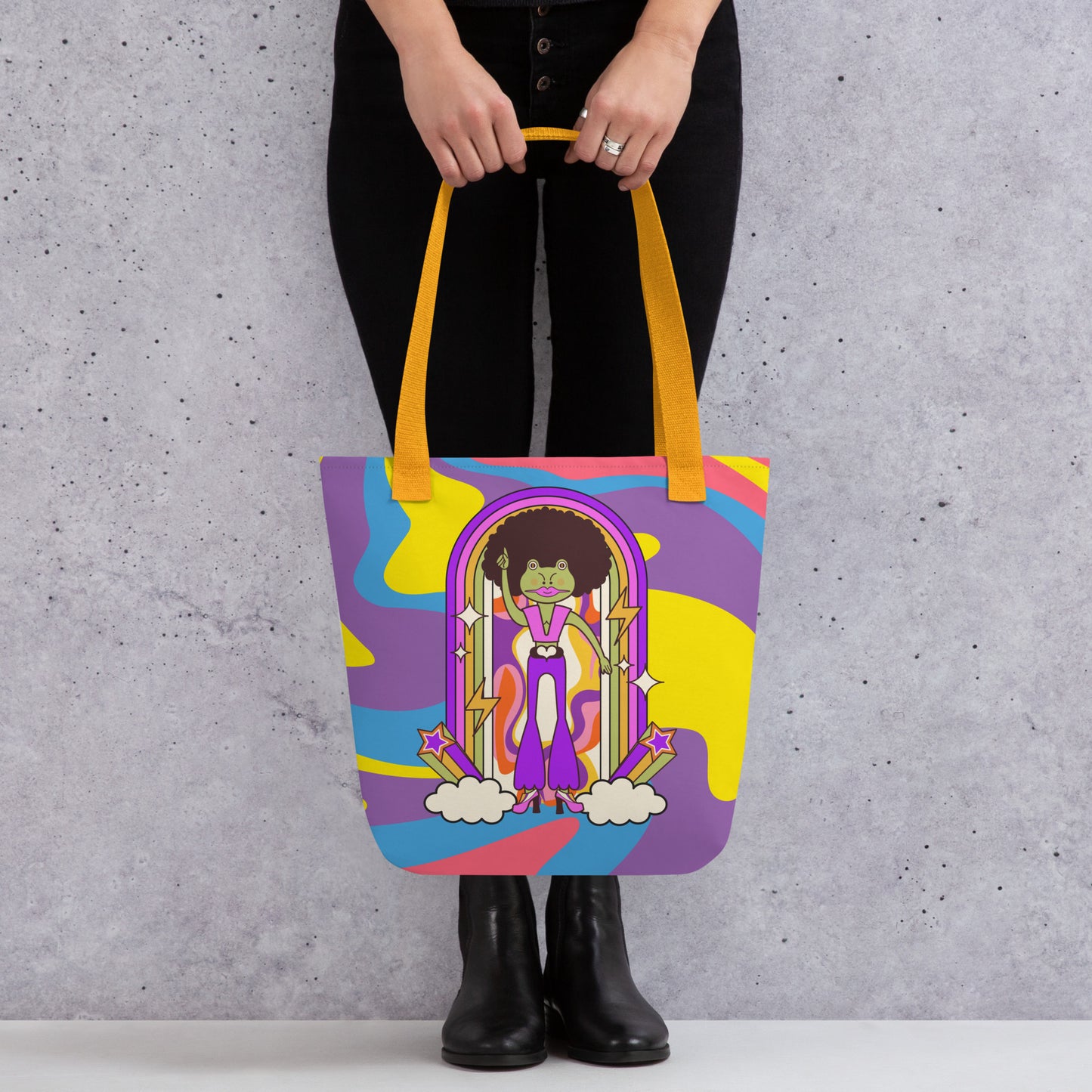 Disco Frog Tote bag