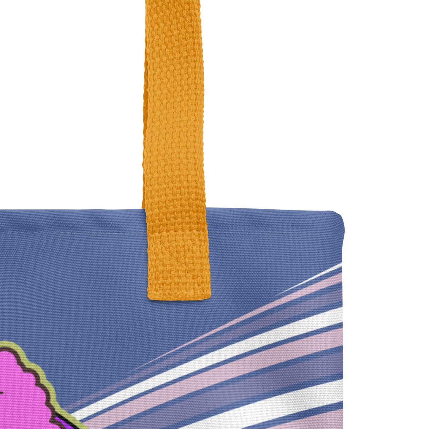 Disco Frog with pink hair Tote bag