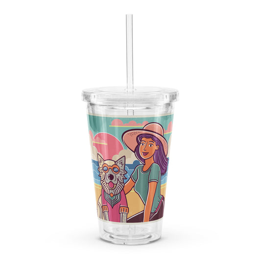 Best Friends Clear plastic tumbler