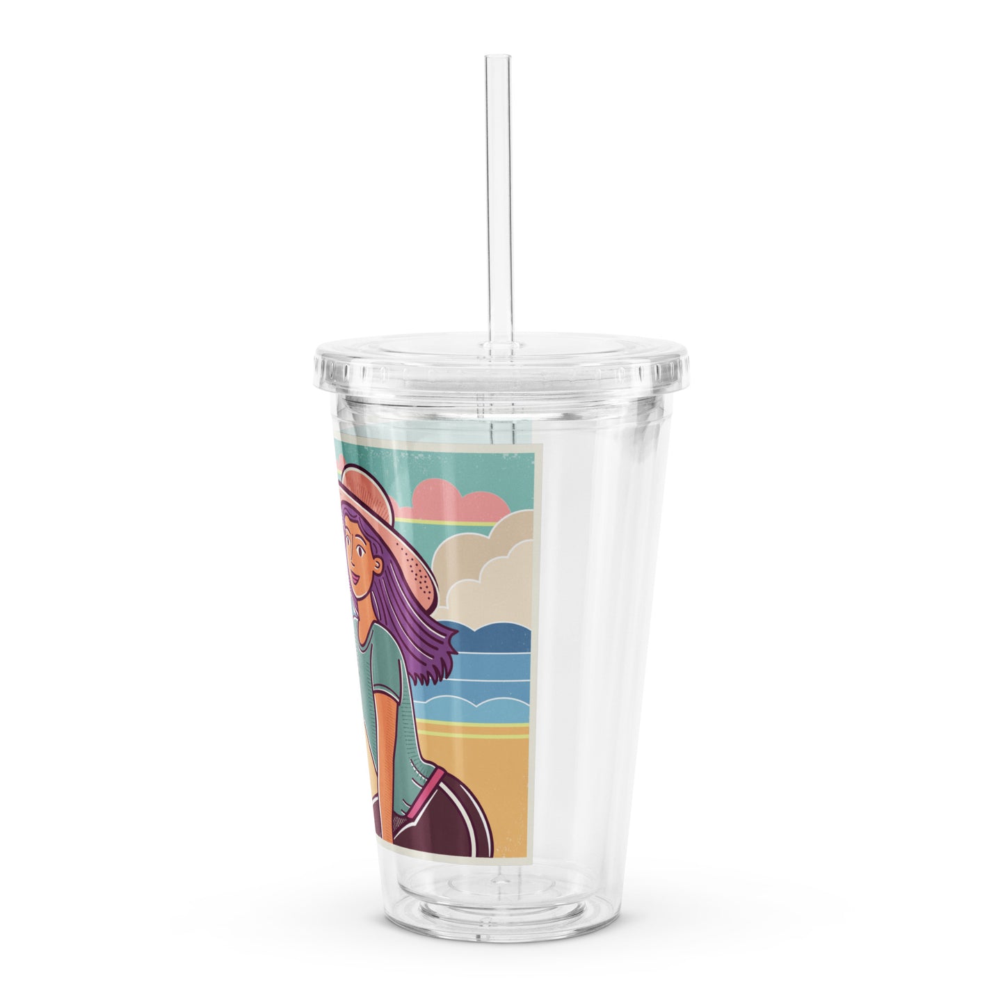 Best Friends Clear plastic tumbler