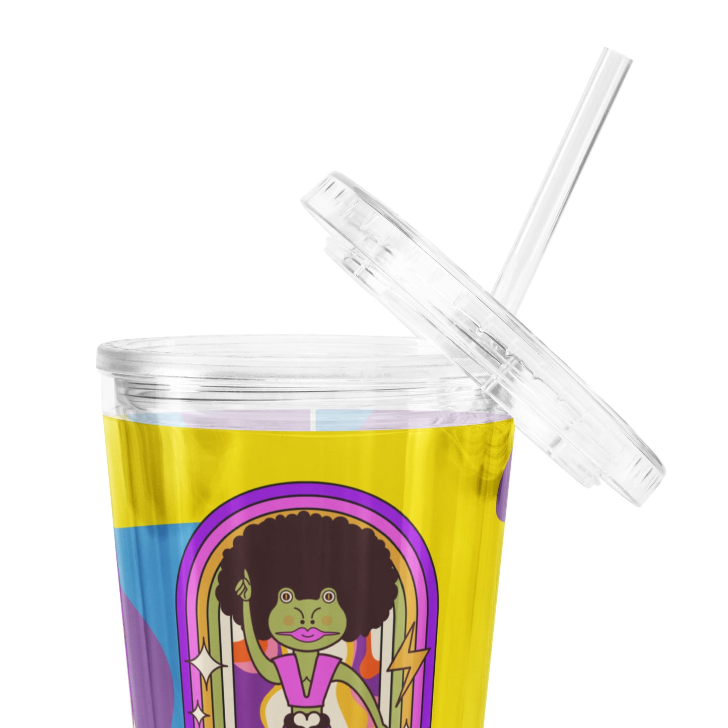 Disco Frog Clear plastic tumbler