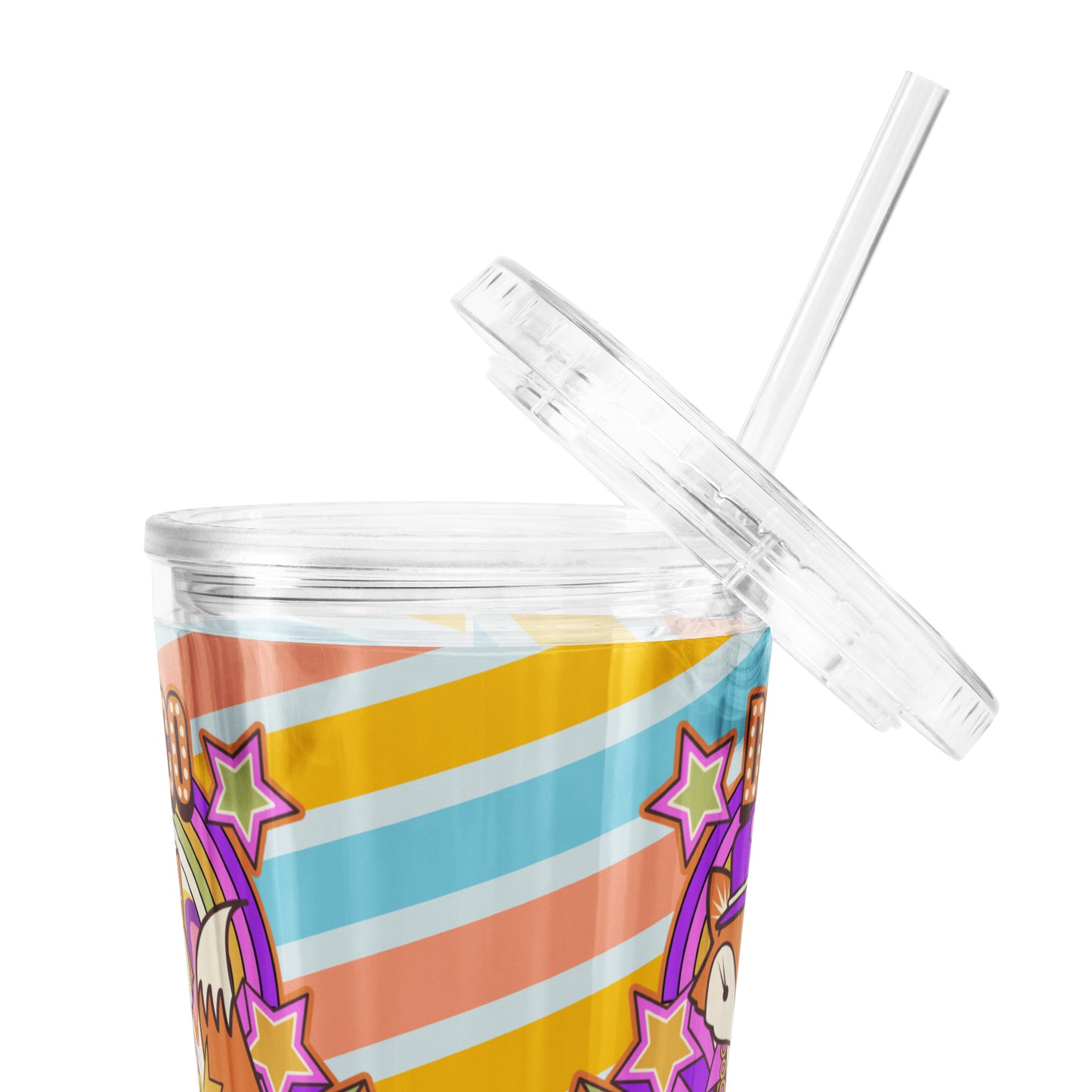 Disco Fox Clear plastic tumbler