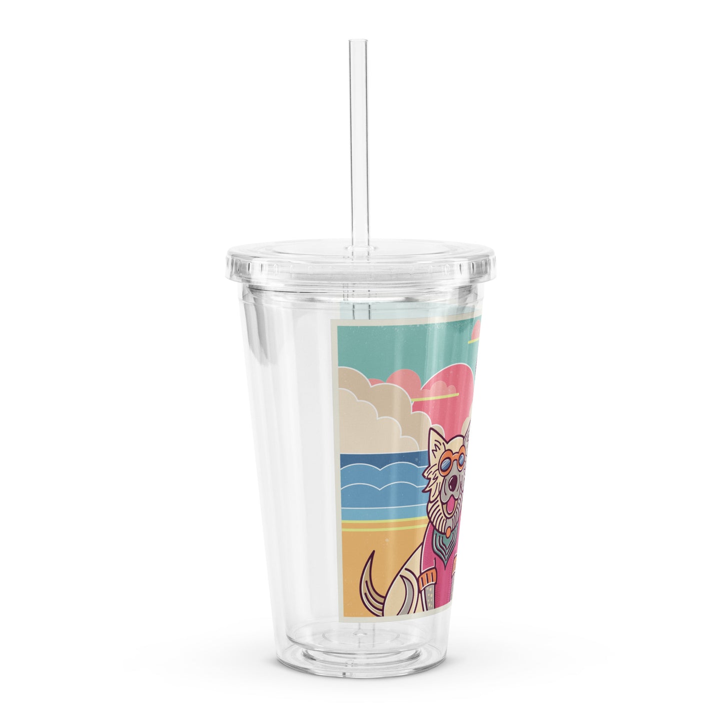 Best Friends Clear plastic tumbler