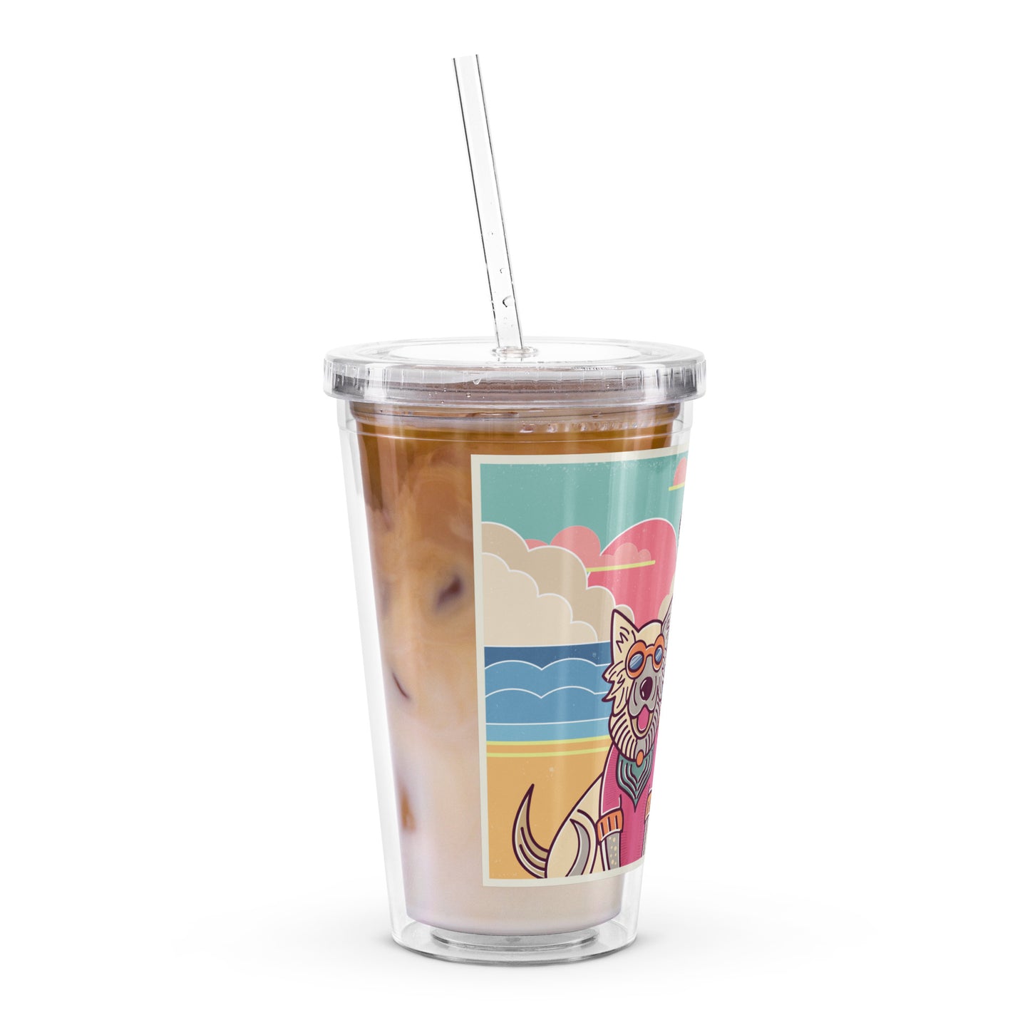 Best Friends Clear plastic tumbler