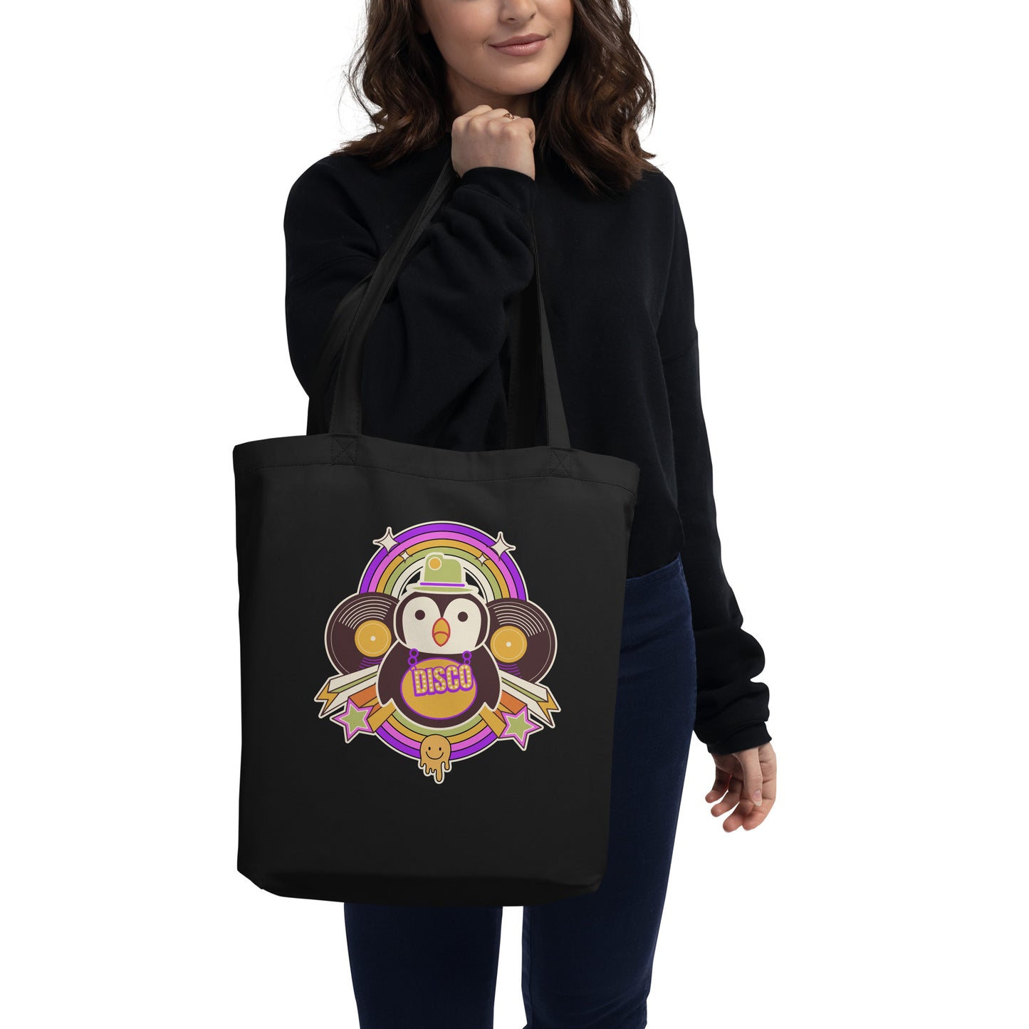 Disco Pinguin Eco Tote Bag