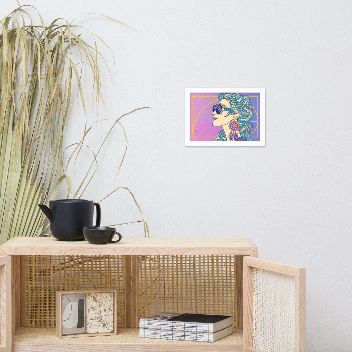 Eighties Vibes Framed matte paper poster