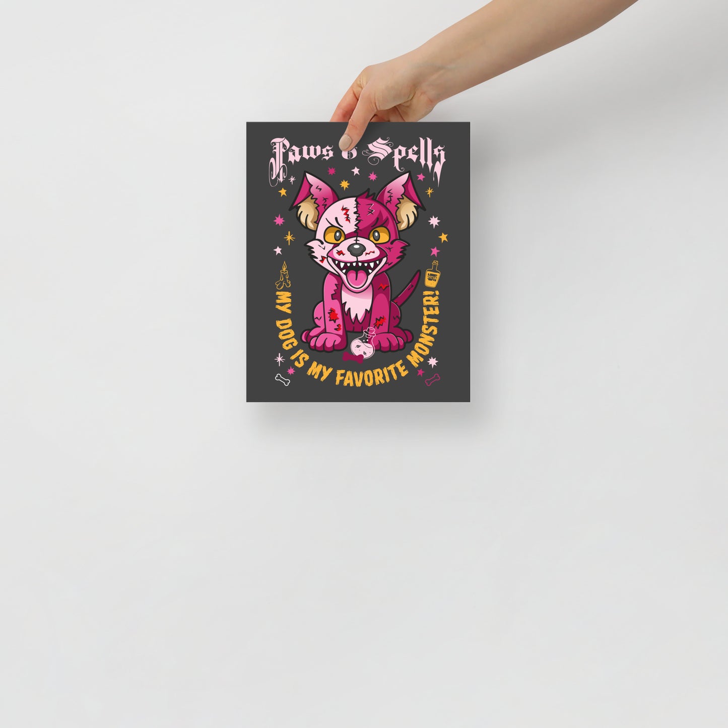 The Creepy Cute Plush Dog Poster