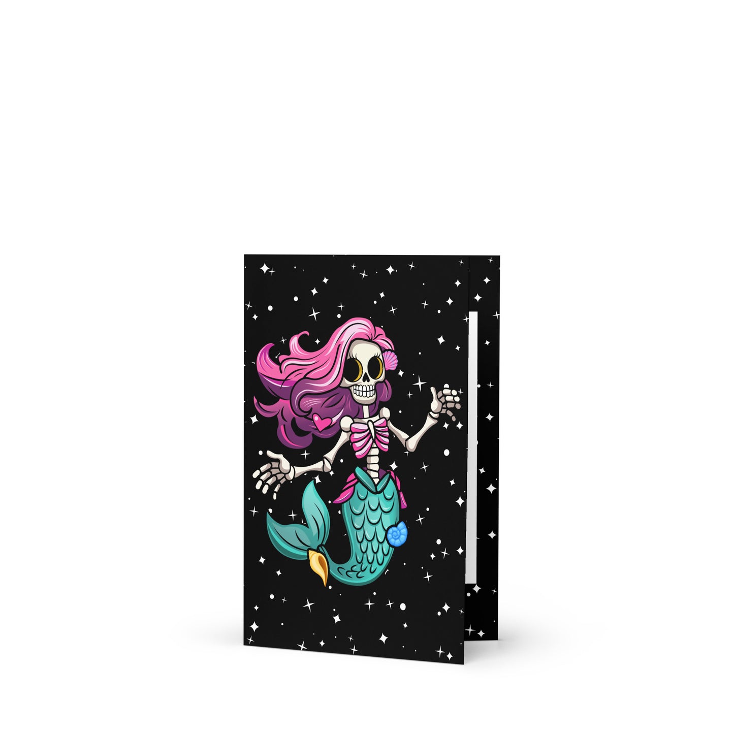 Skeleton Mermaid Greeting card