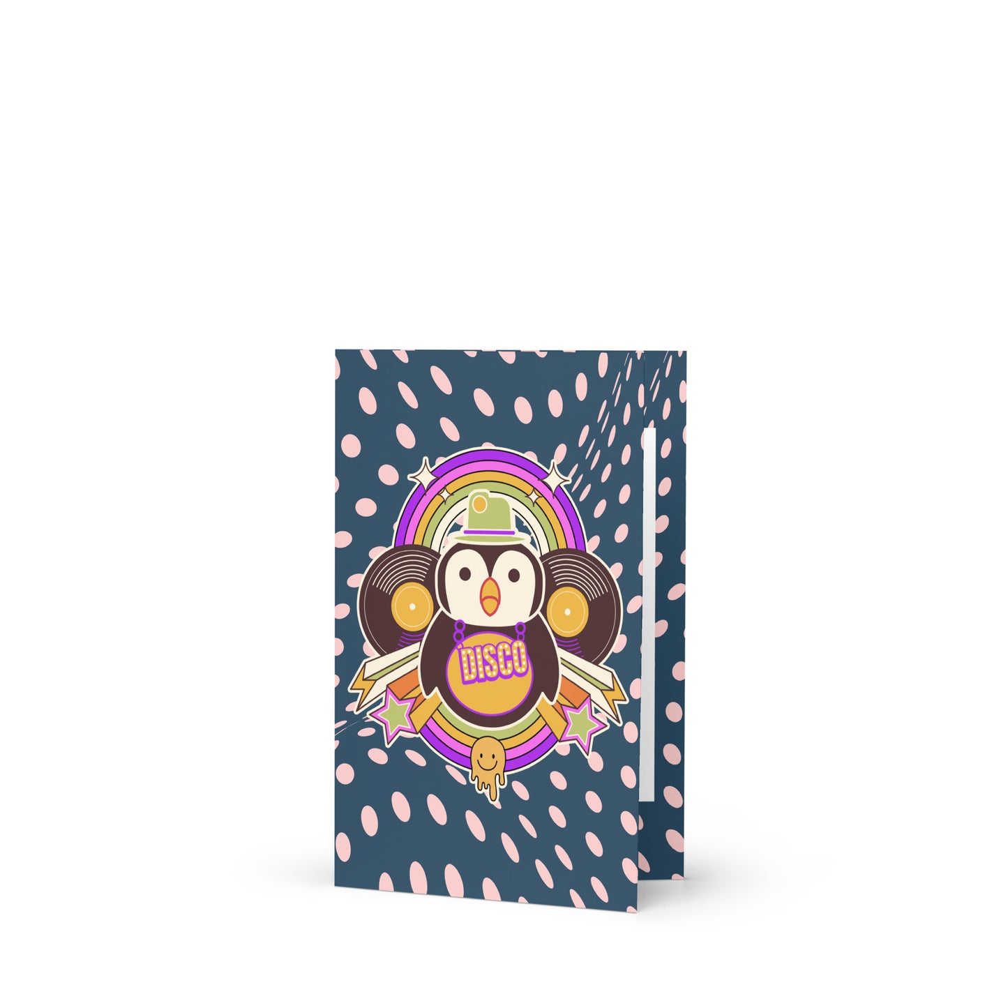 Disco Pinguin Greeting card