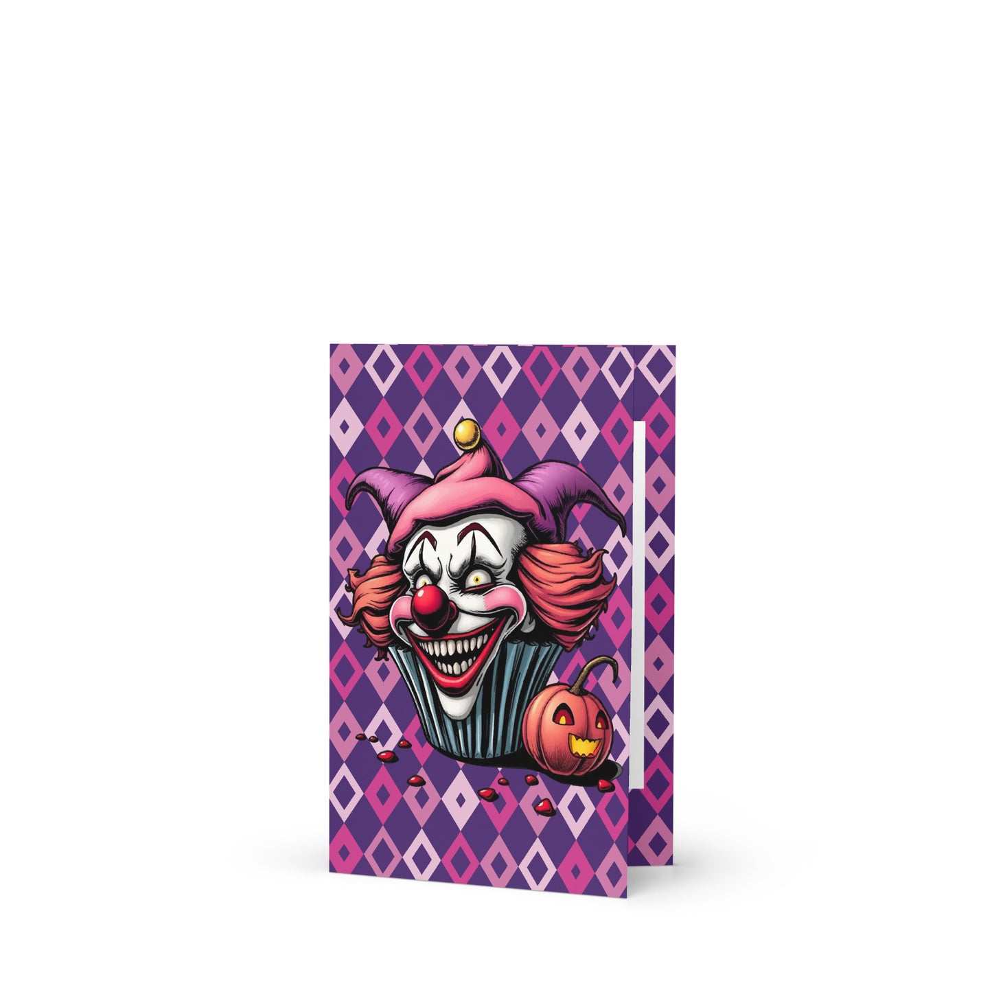 Evil Cupcake Clown Greeting card