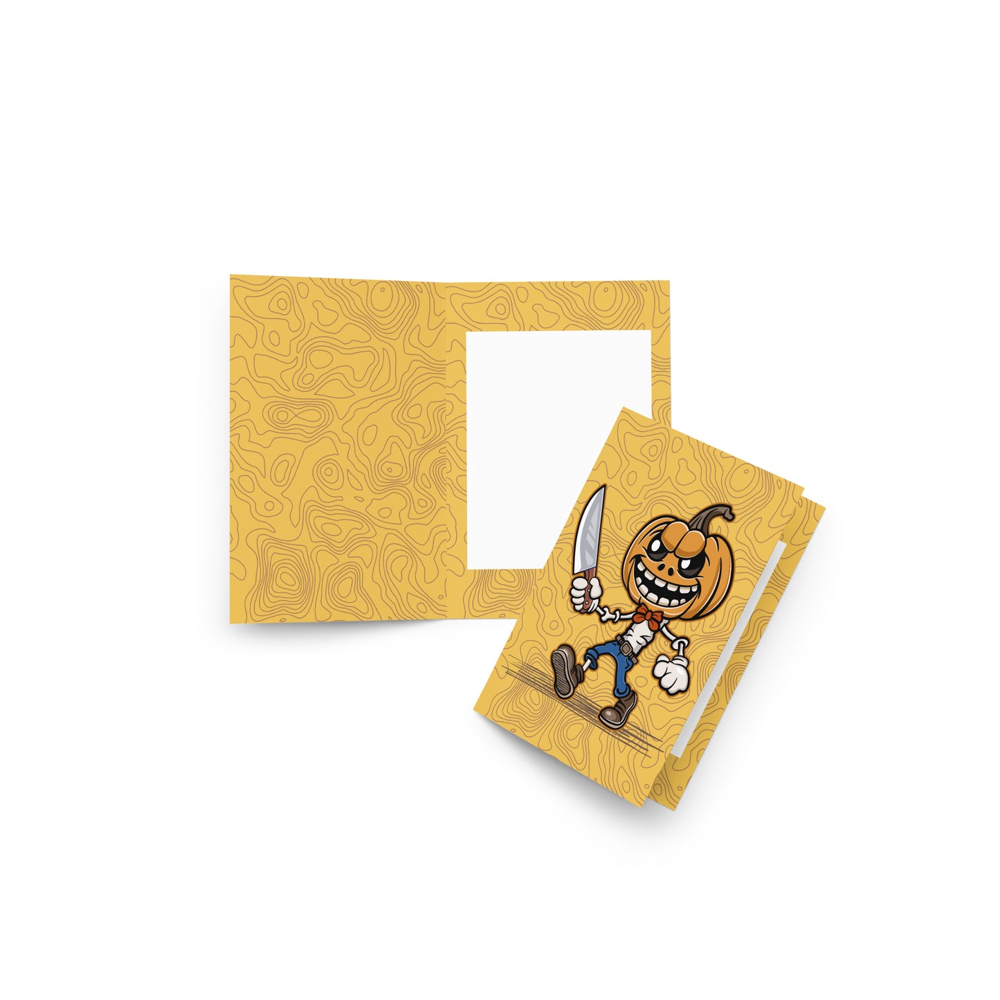 Pumpkin Slayer is Here! Greeting card