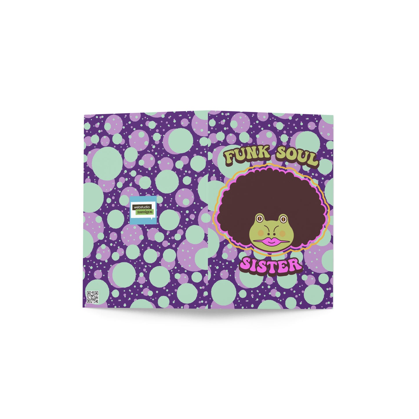 Funk Soul Sister Greeting card