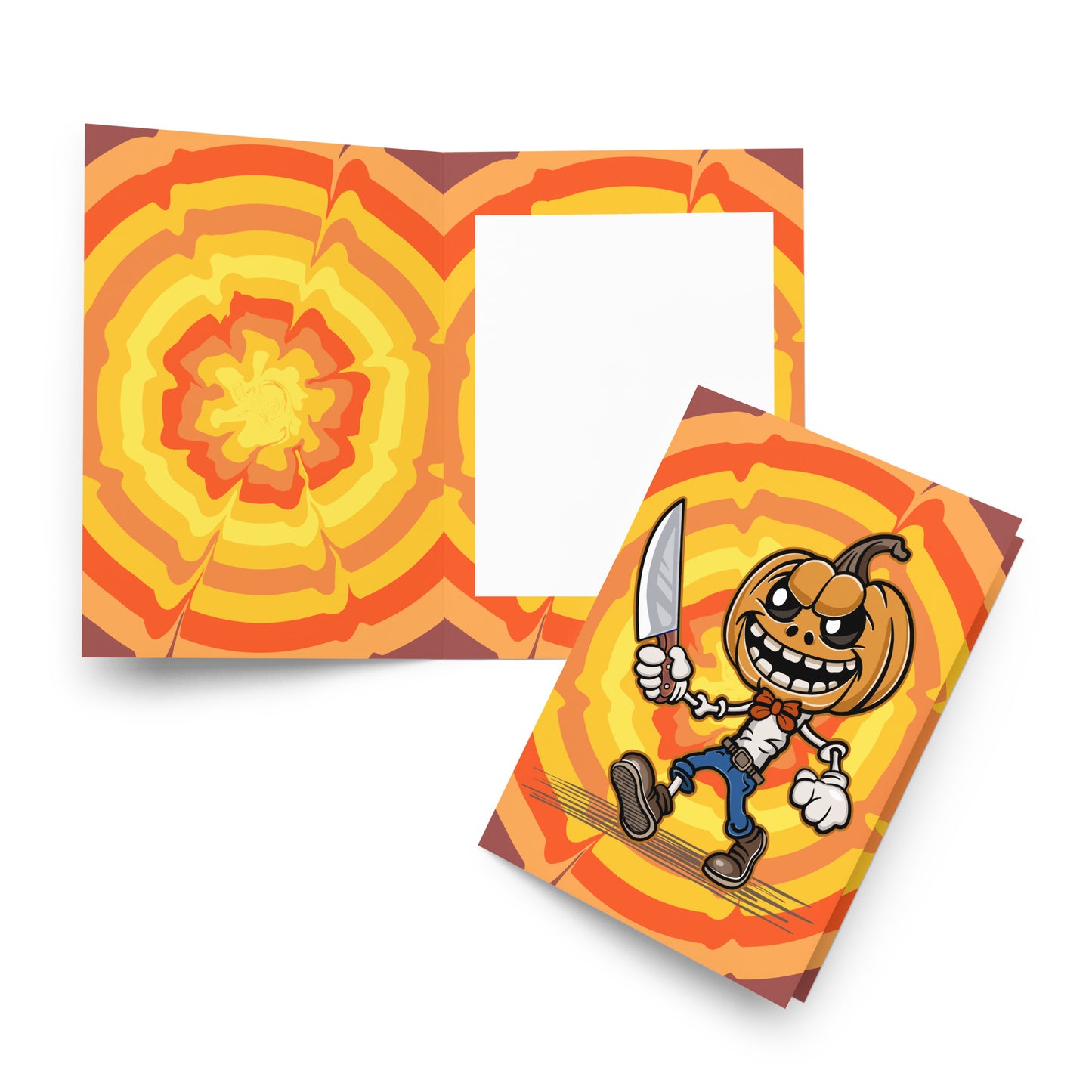 Slayer Pumpkin Greeting card