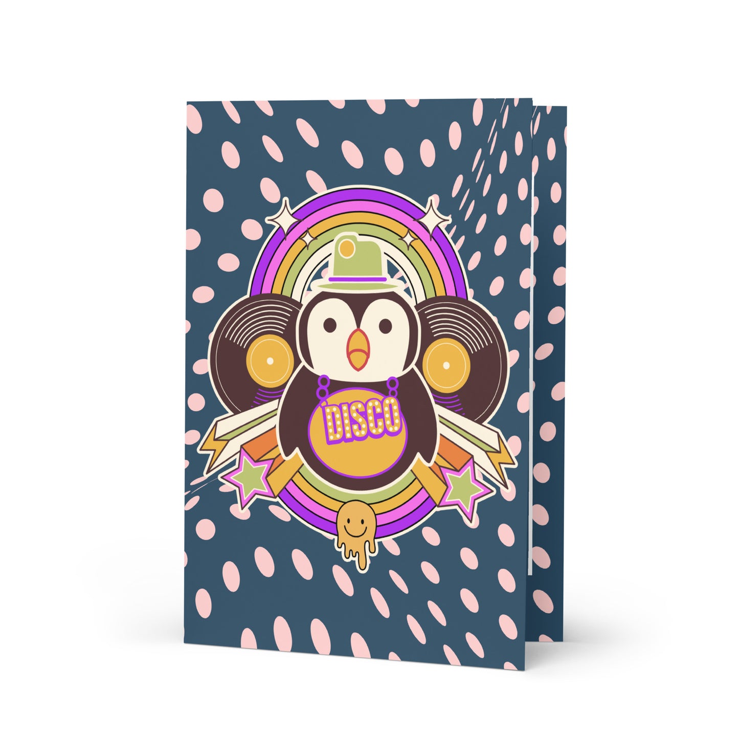 Disco Pinguin Greeting card