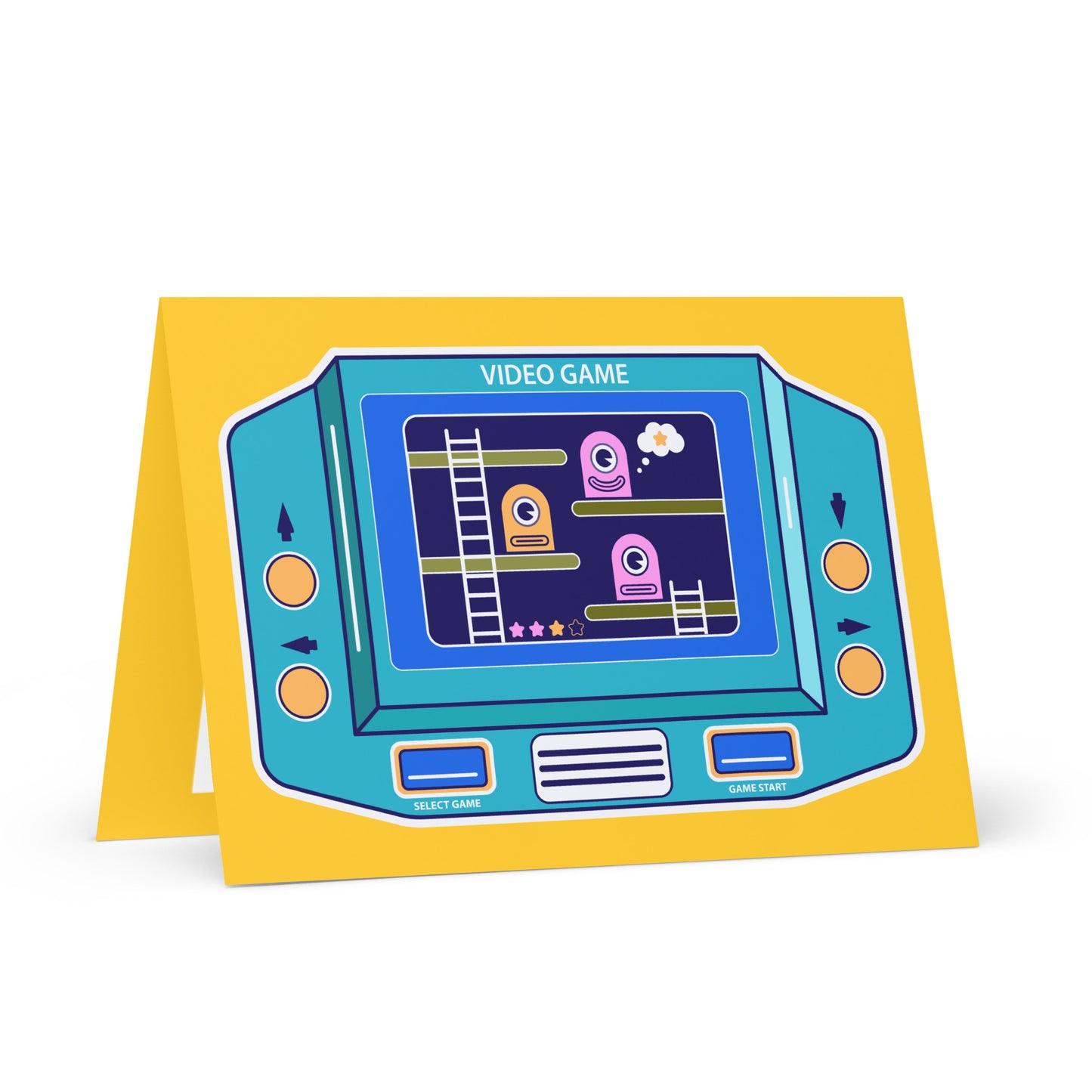 Video Game - Monster Attack Greeting card