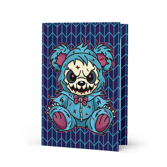 Cute Zombie Bear Greeting card