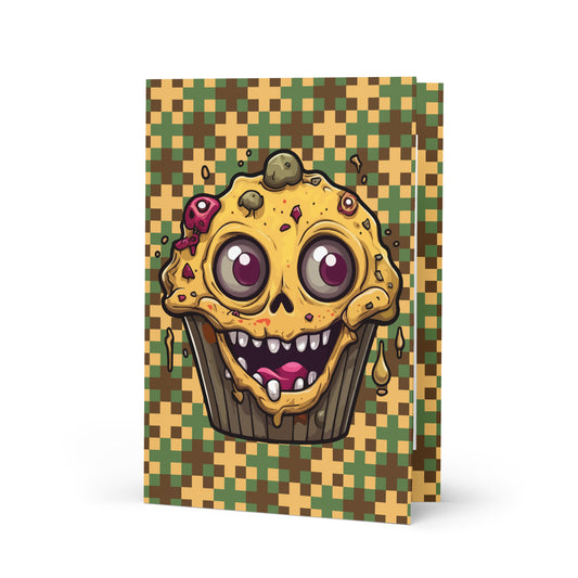 Skull Cupcake Monster Greeting card