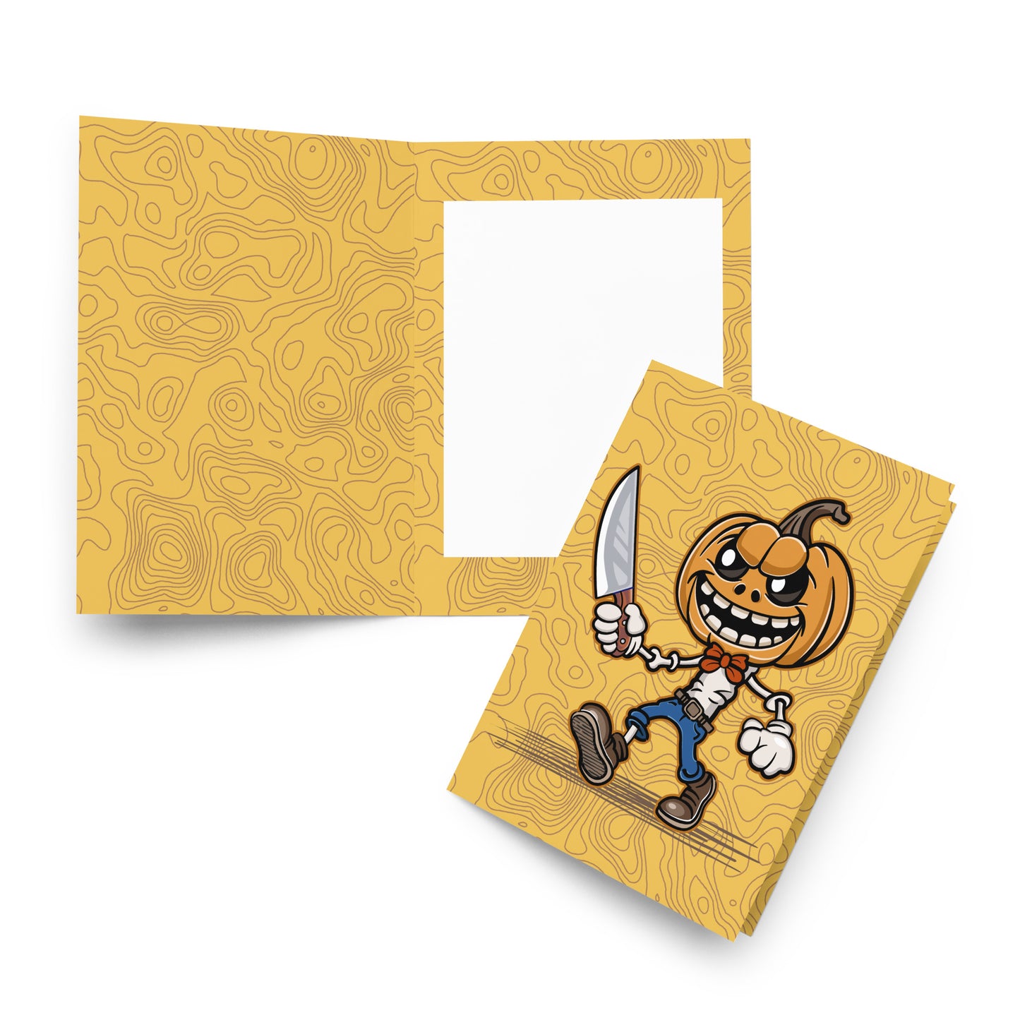 Pumpkin Slayer is Here! Greeting card