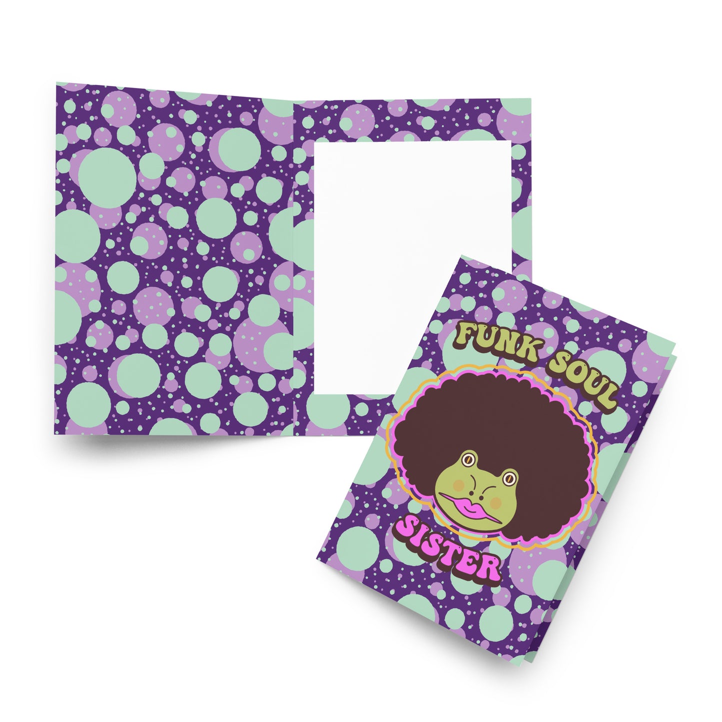 Funk Soul Sister Greeting card