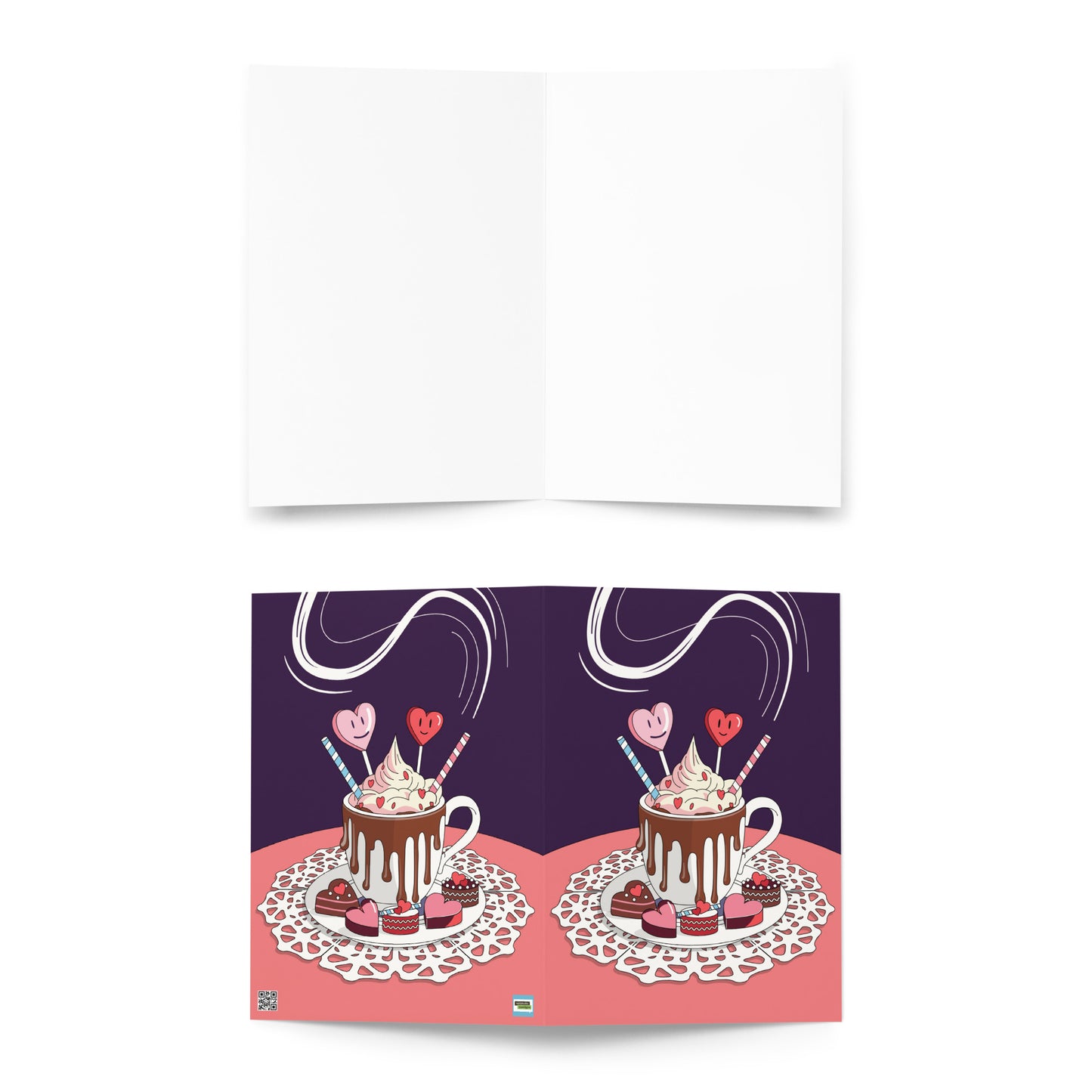 A cozy cup of love greeting card