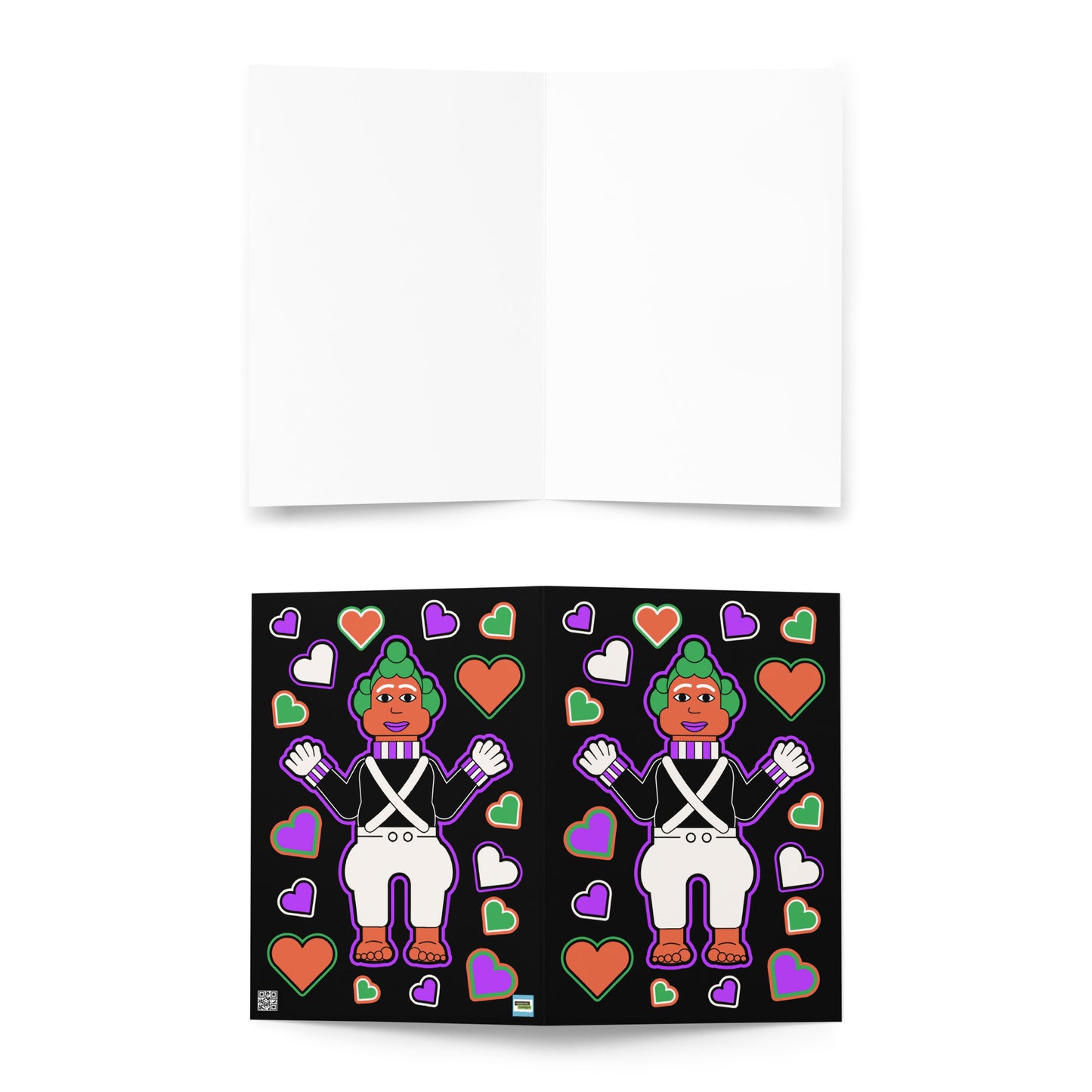 Oompa Loompa in love greeting card