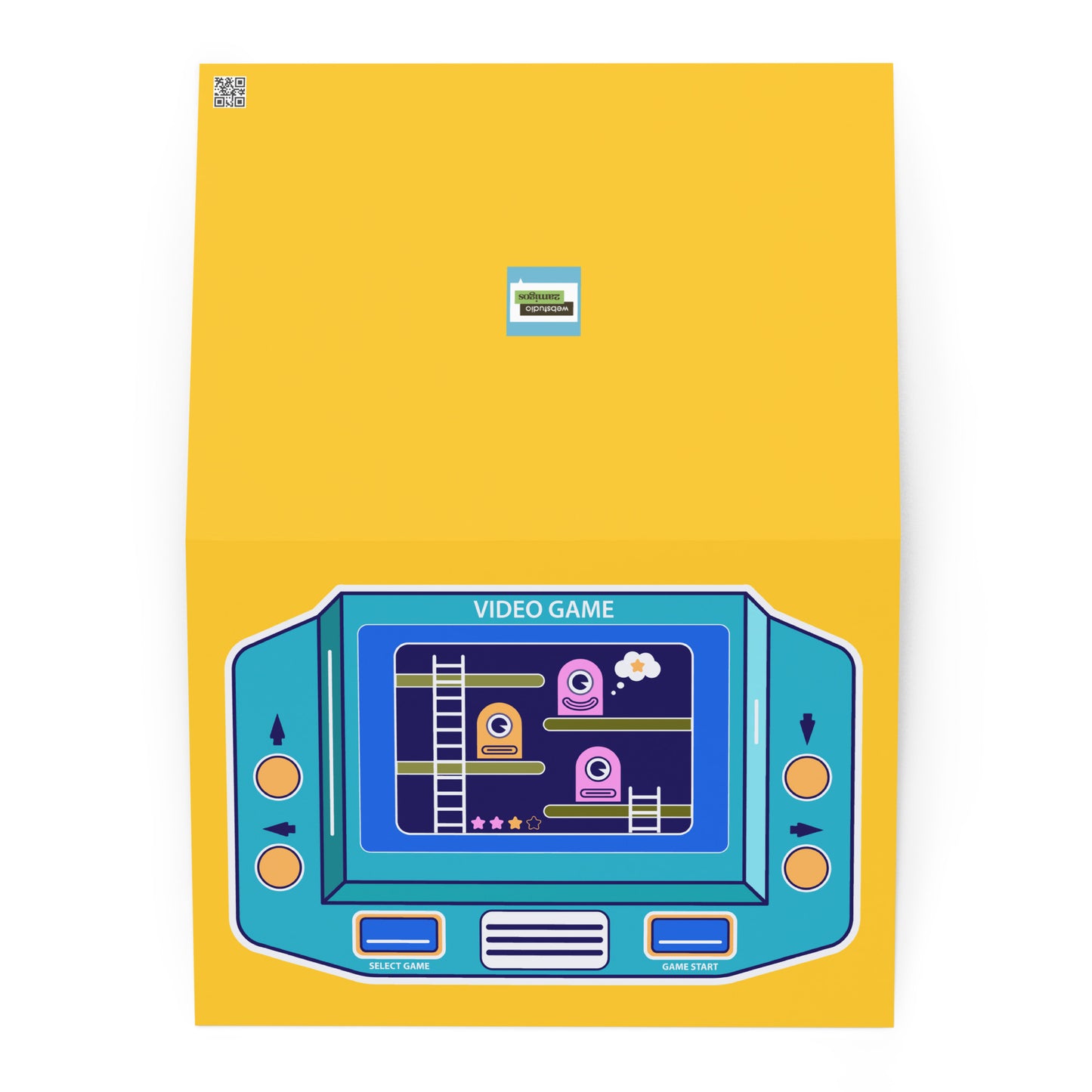 Video Game - Monster Attack Greeting card