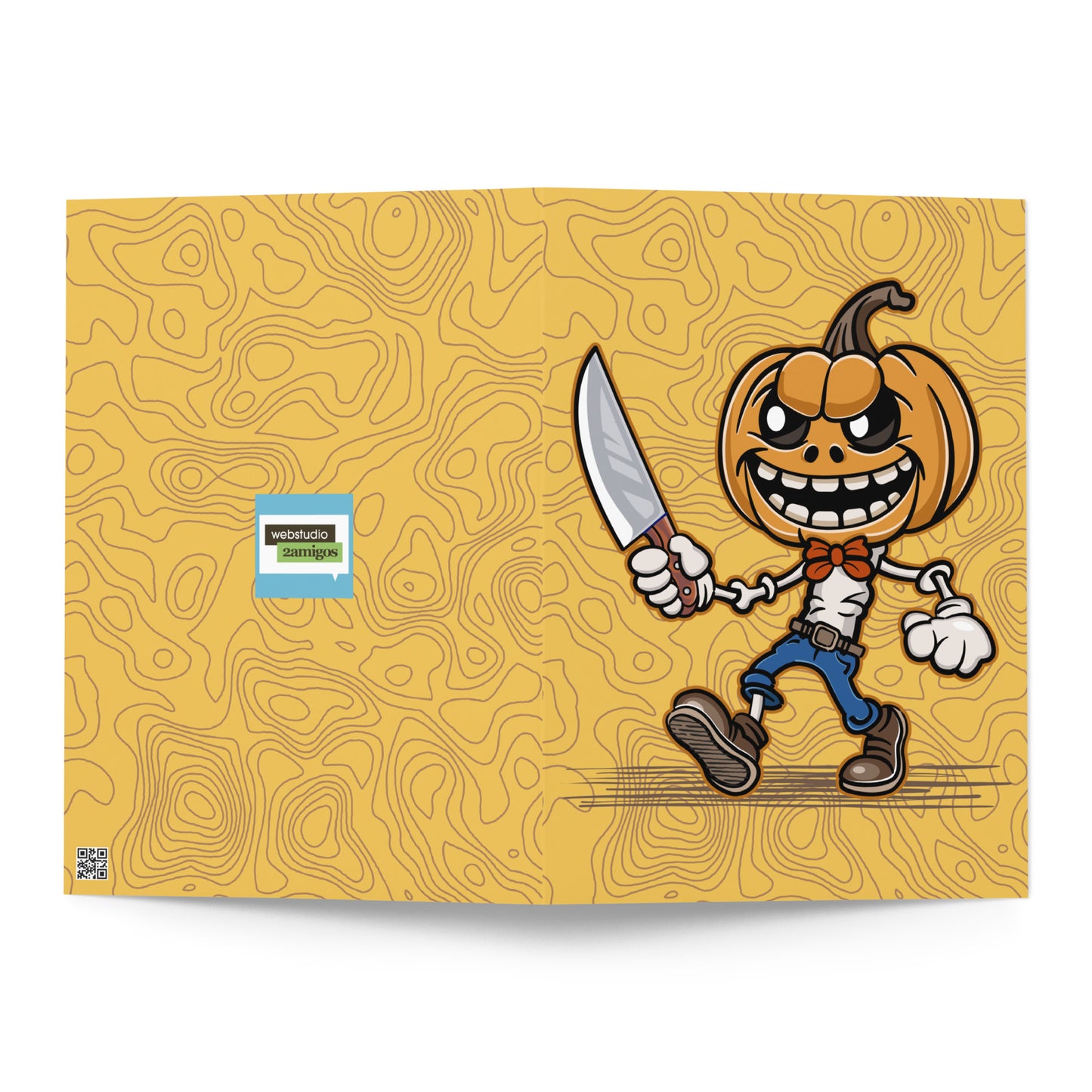 Pumpkin Slayer is Here! Greeting card