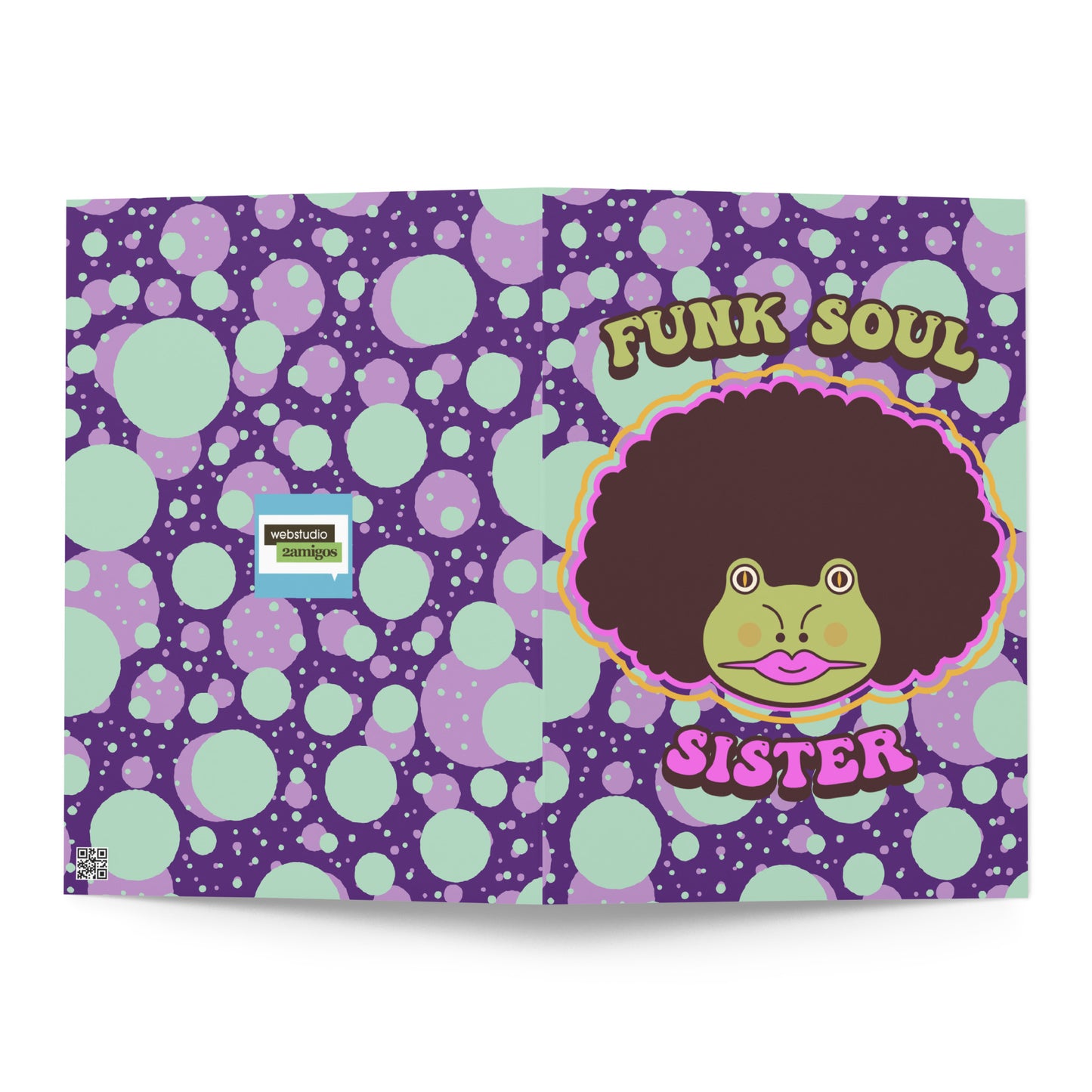 Funk Soul Sister Greeting card