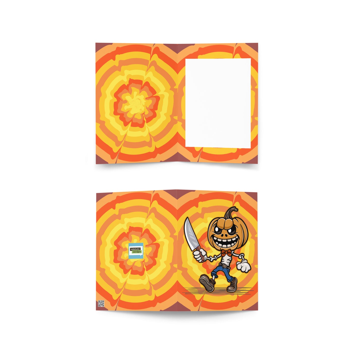 Slayer Pumpkin Greeting card